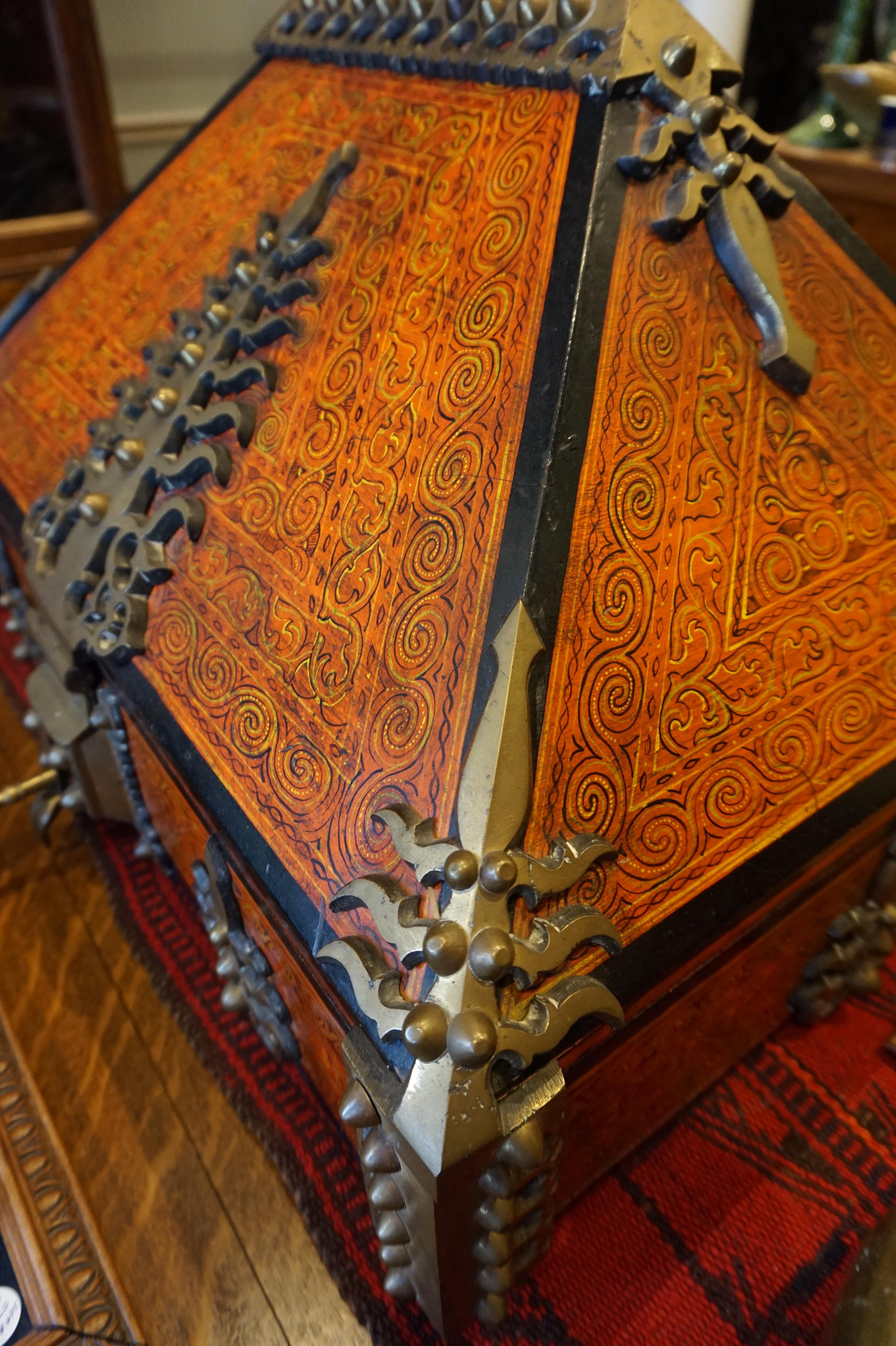 Late 19th Century Malabar Document Safe Chest, 19th Century