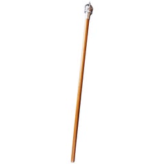 Malacca Walking Cane with Sliver Crown Pommel by J Wippell & Co Ltd 1916