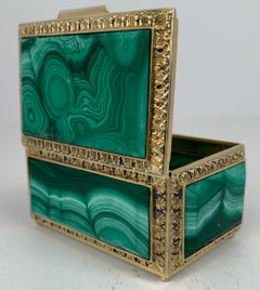 Malachite and Bronze Doré Box