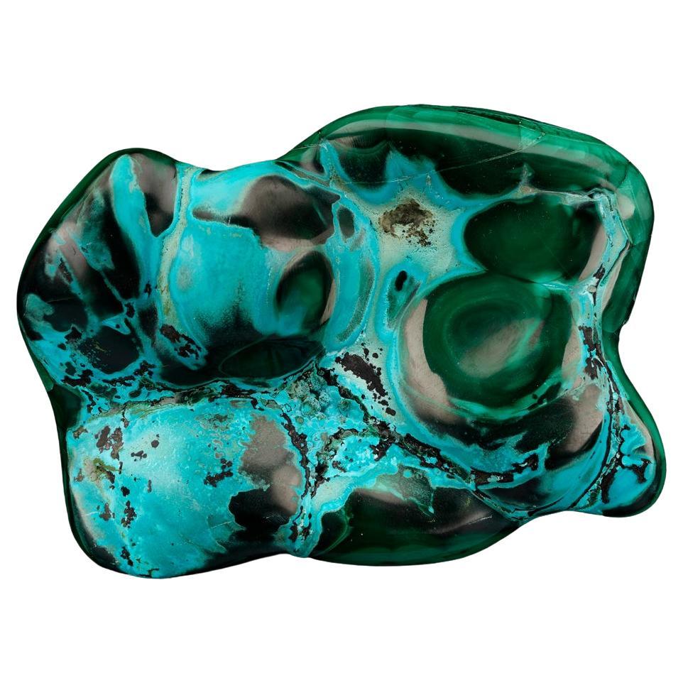  Malachite and Chrysocolla Freeform // 1.80 Lb. For Sale