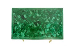 Malachite and Gilt Brass Coffee Table, circa 1970