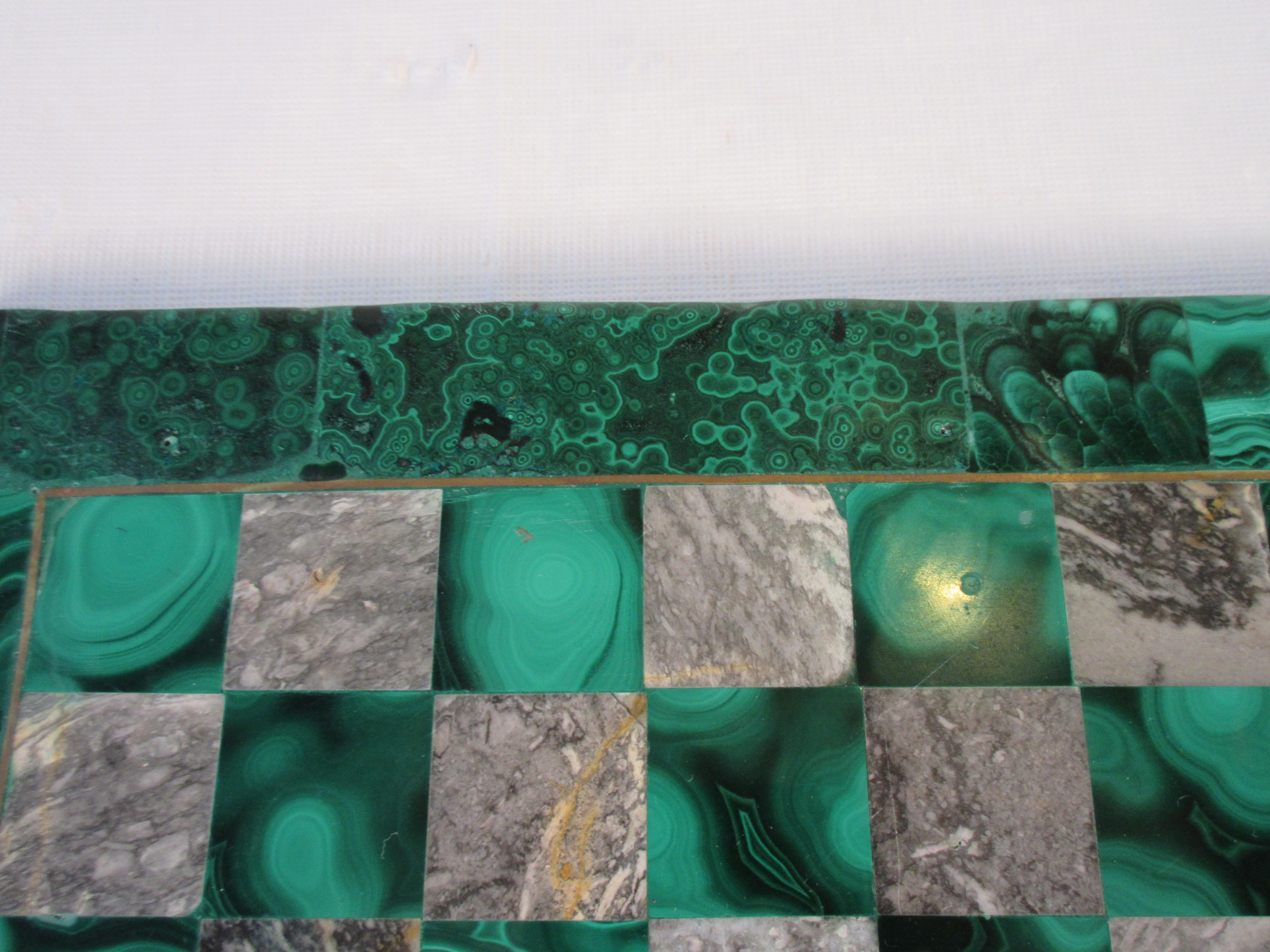 Malachite and Marble Chess Board 1
