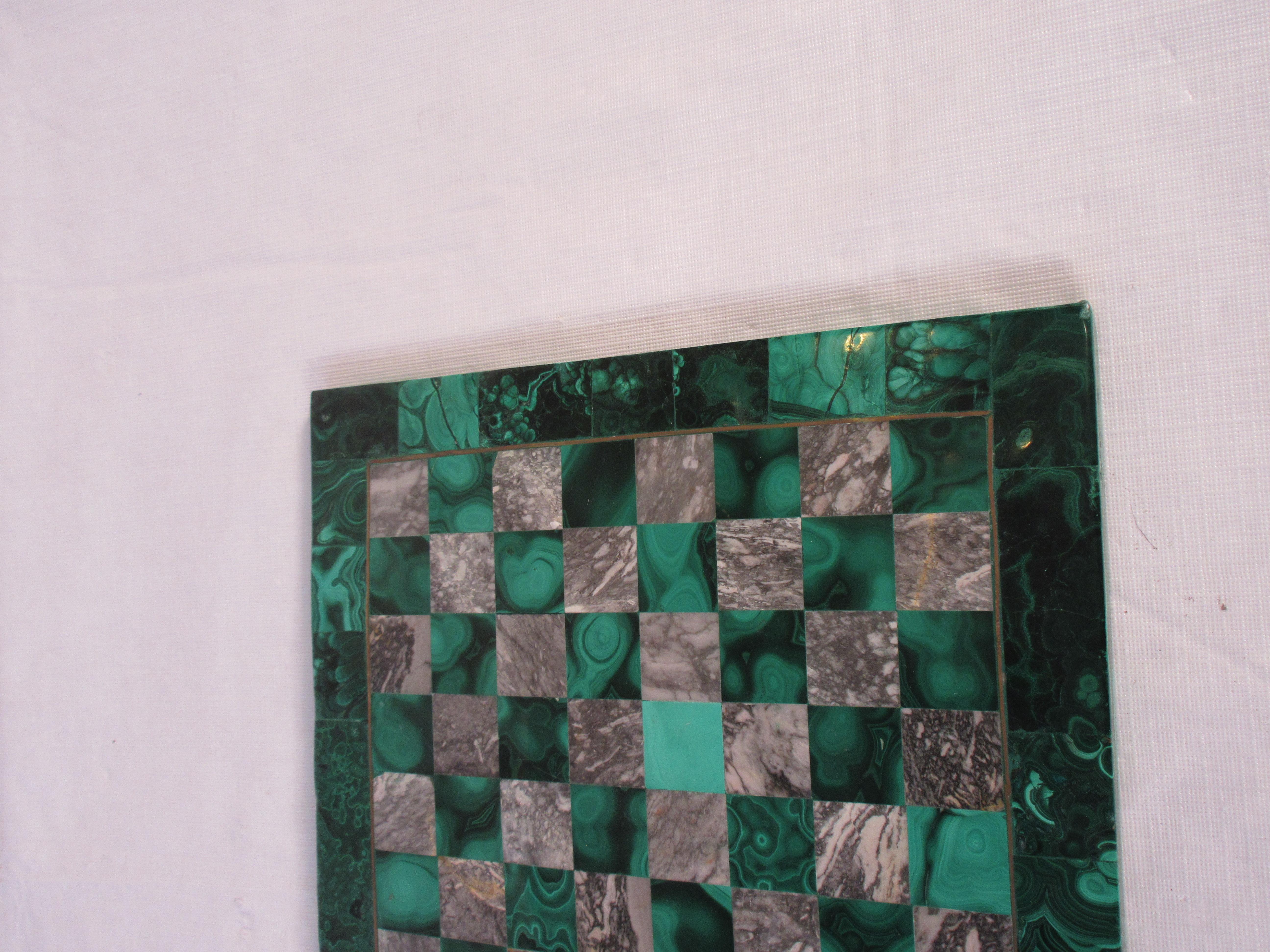 Malachite and Marble Chess Board 2