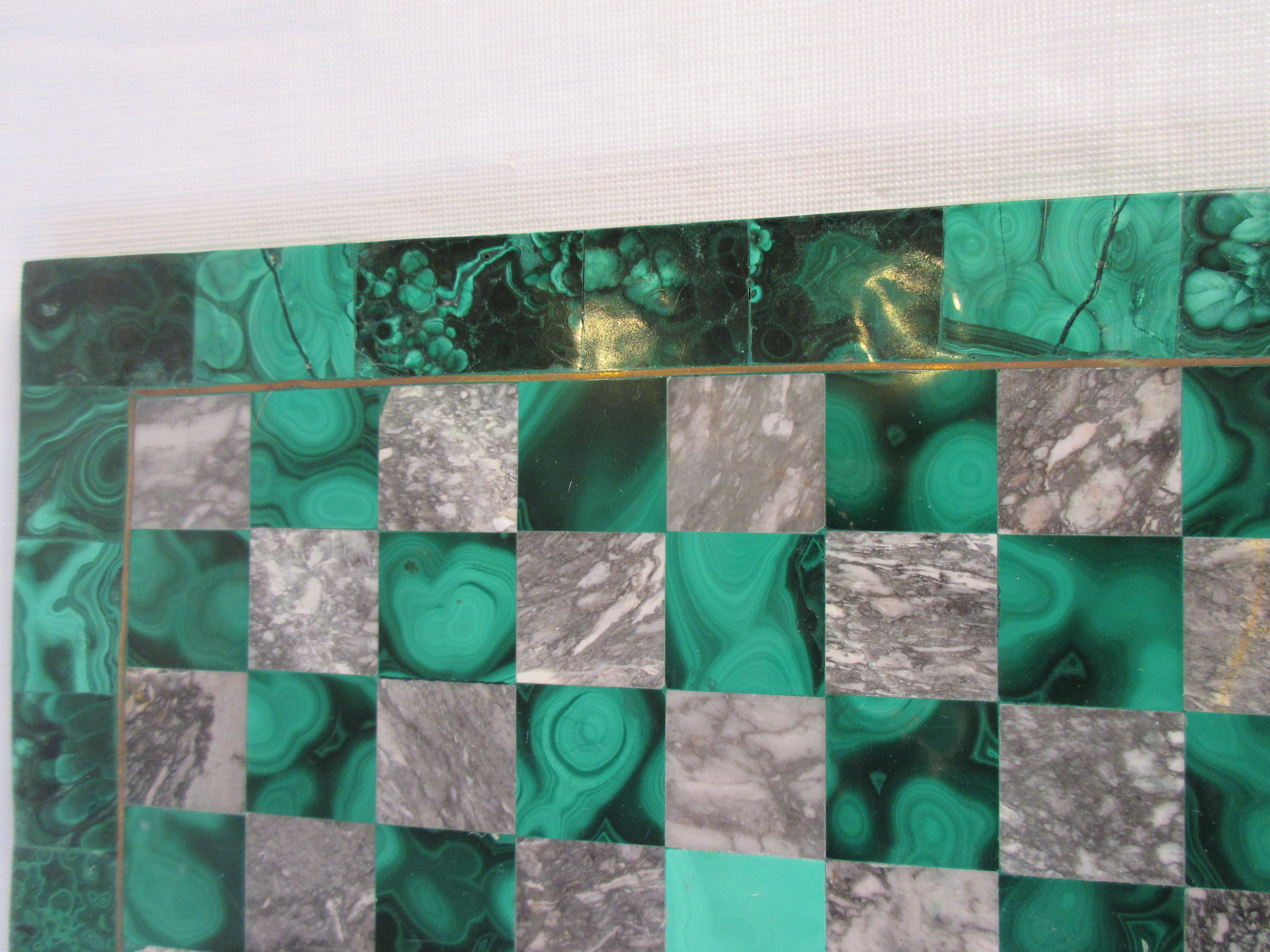 Malachite and Marble Chess Board 4