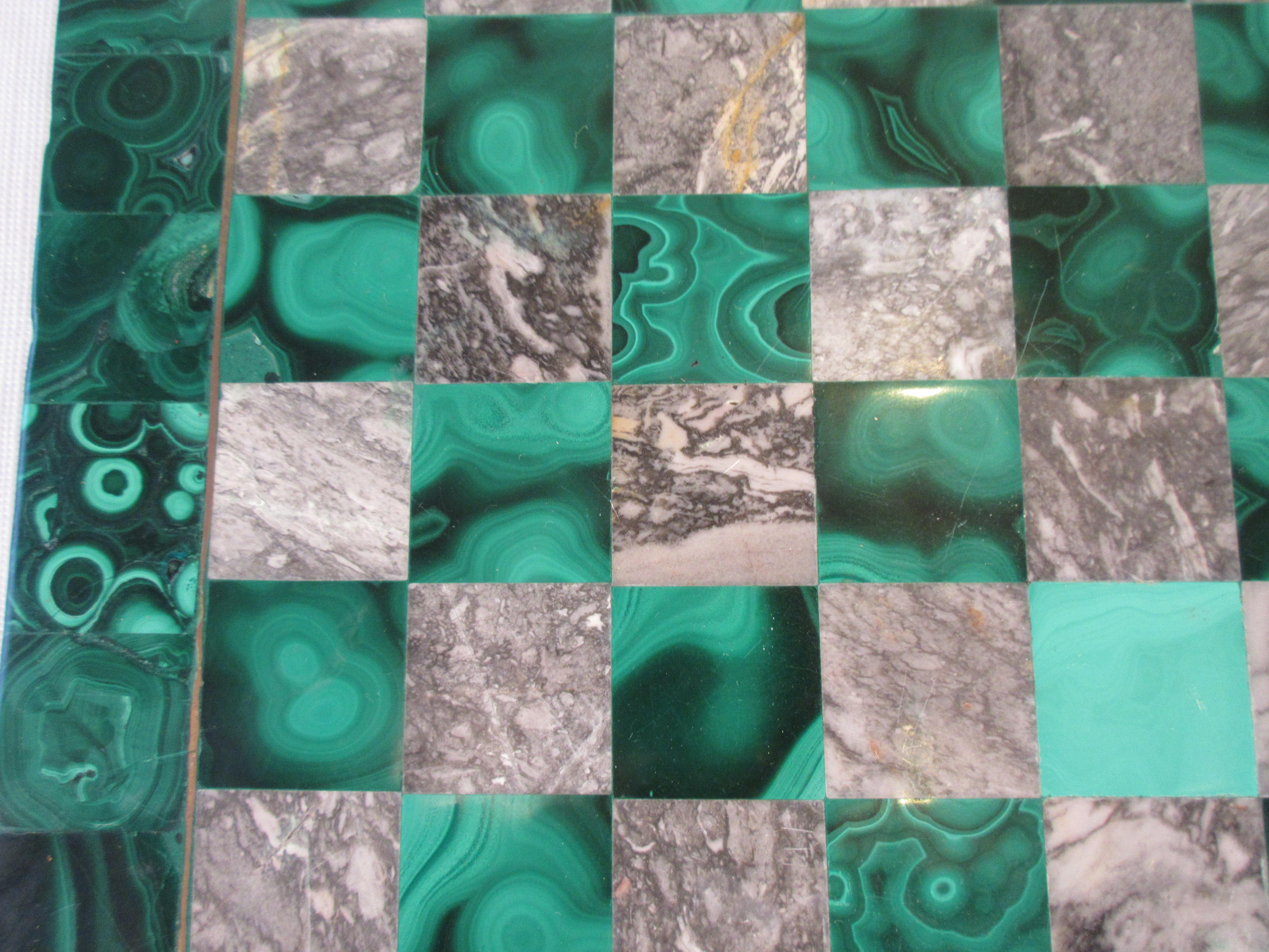 Malachite and Marble Chess Board 5