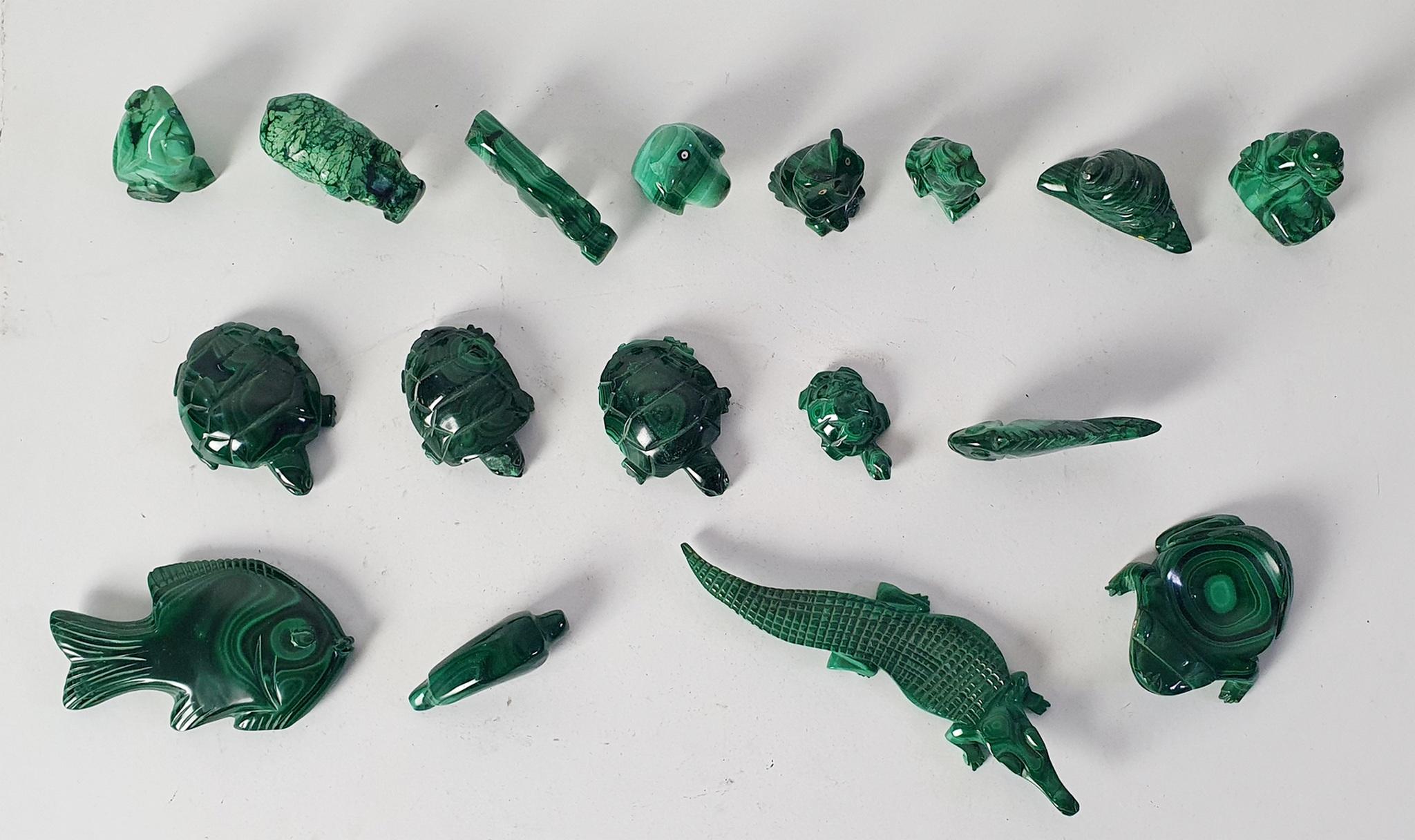 Malachite Animal Collection For Sale 4