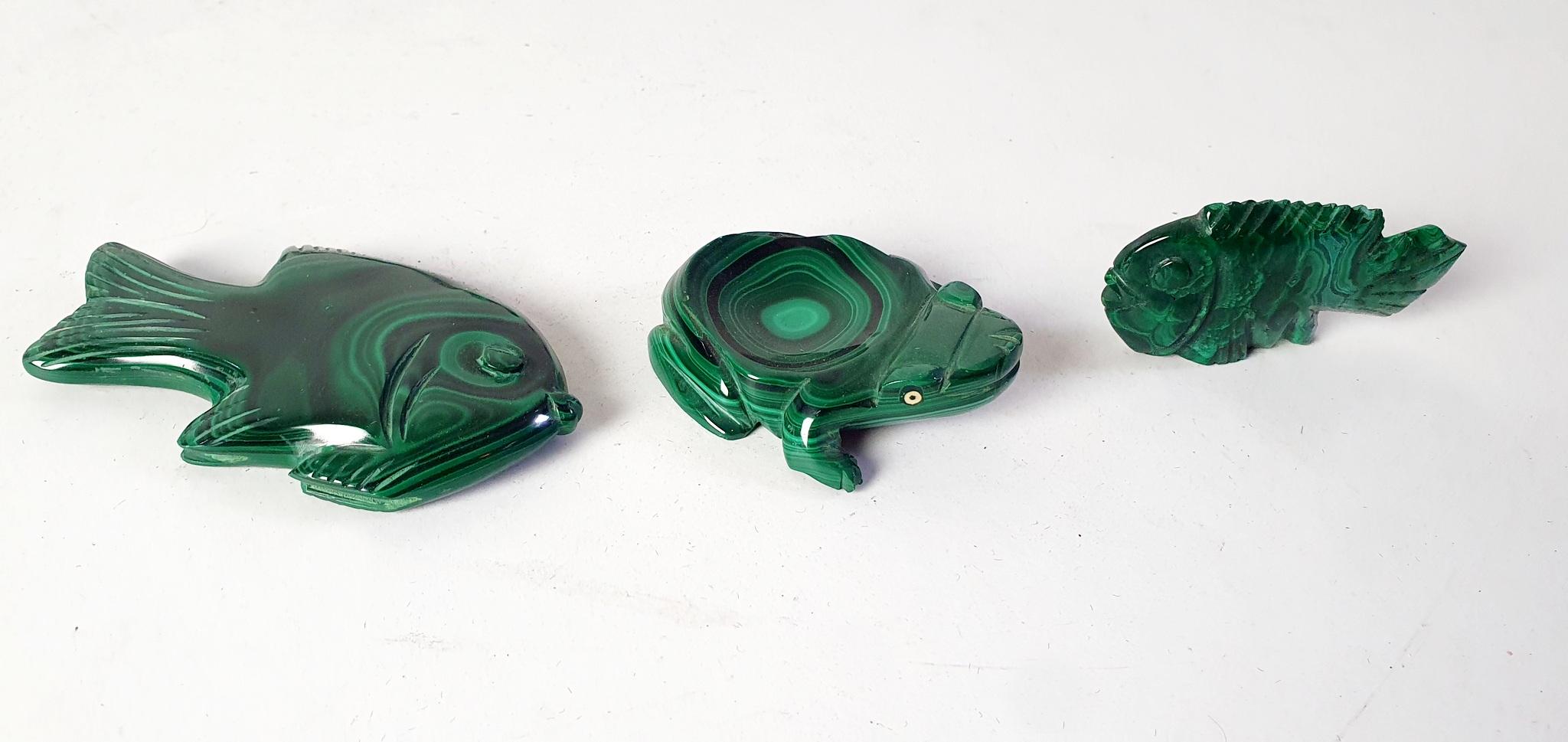 20th Century Malachite Animal Collection For Sale