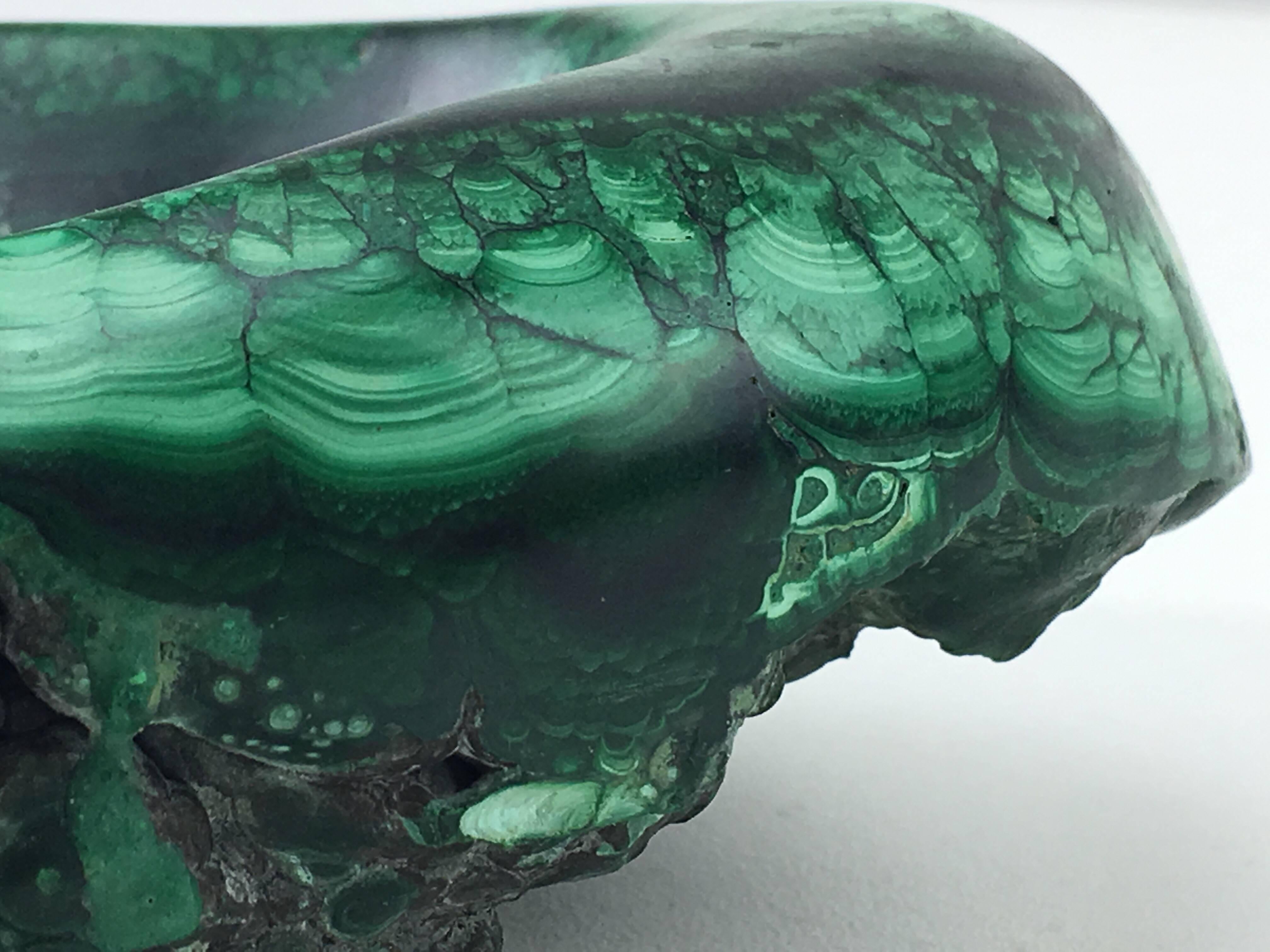 Baroque Revival Malachite Ashtray