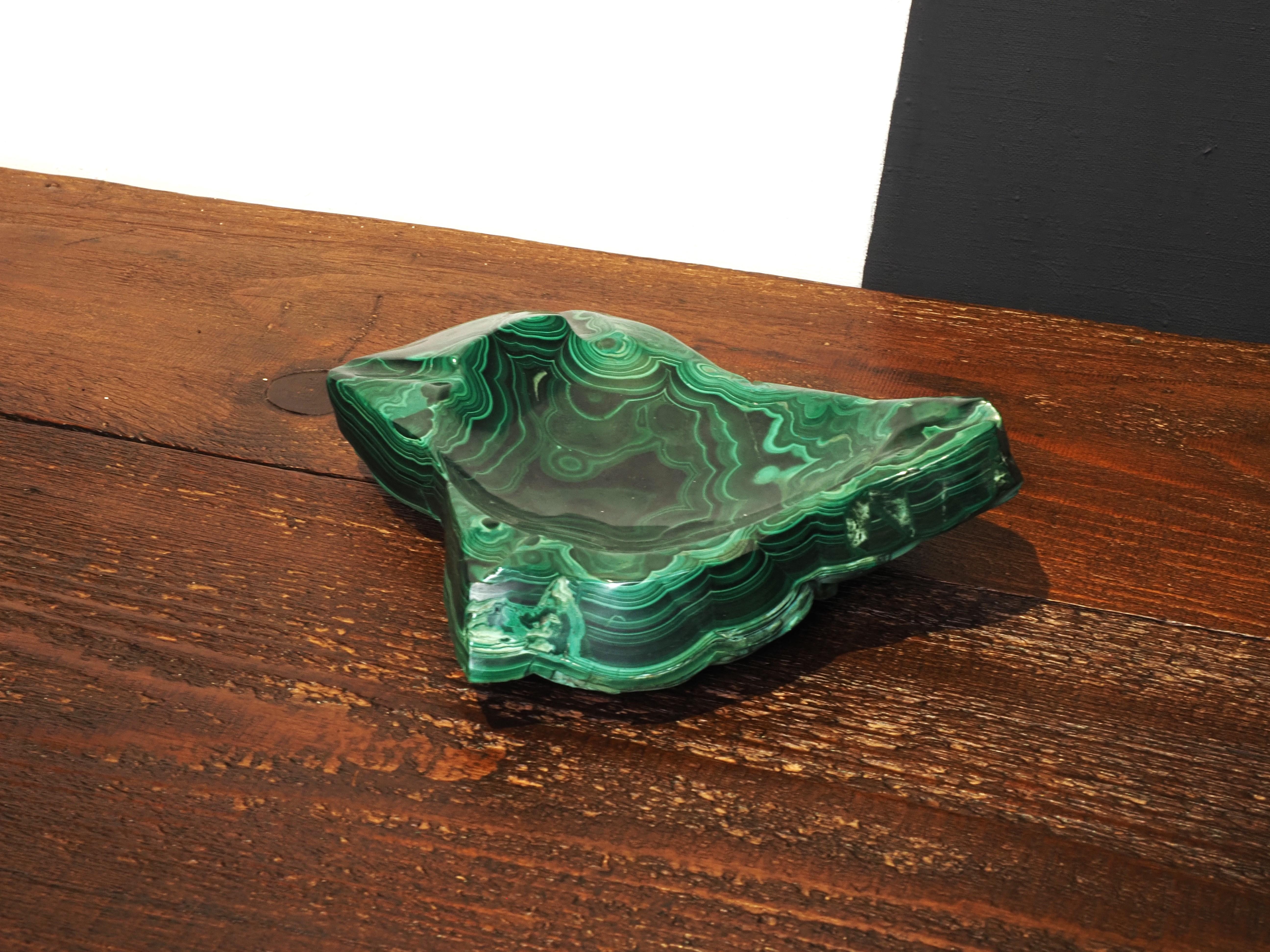 Hollywood Regency Malachite ashtray