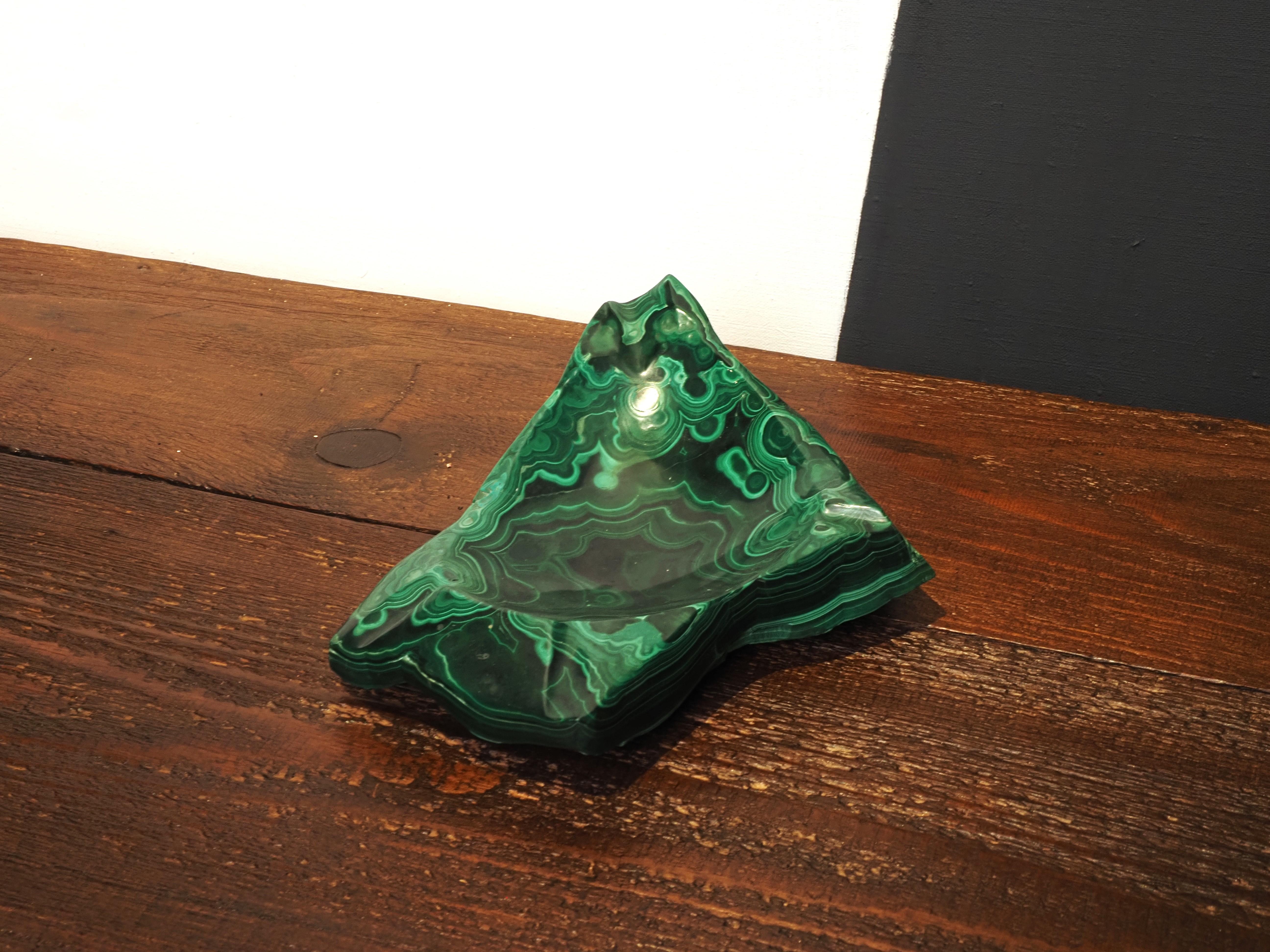 Congolese Malachite ashtray