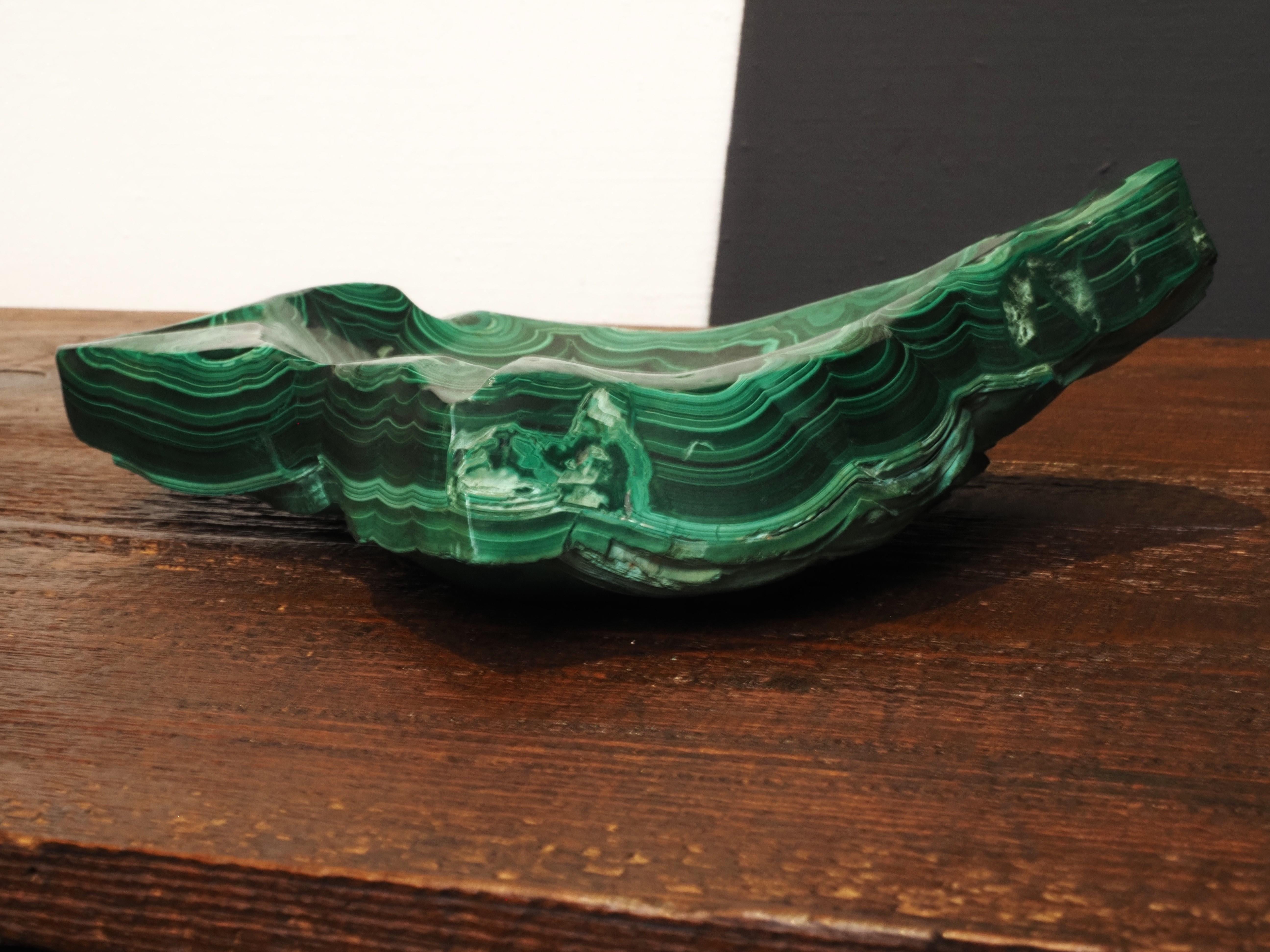 Malachite ashtray 1