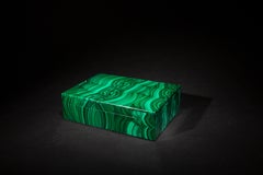 Malachite Hinged Box, 6"