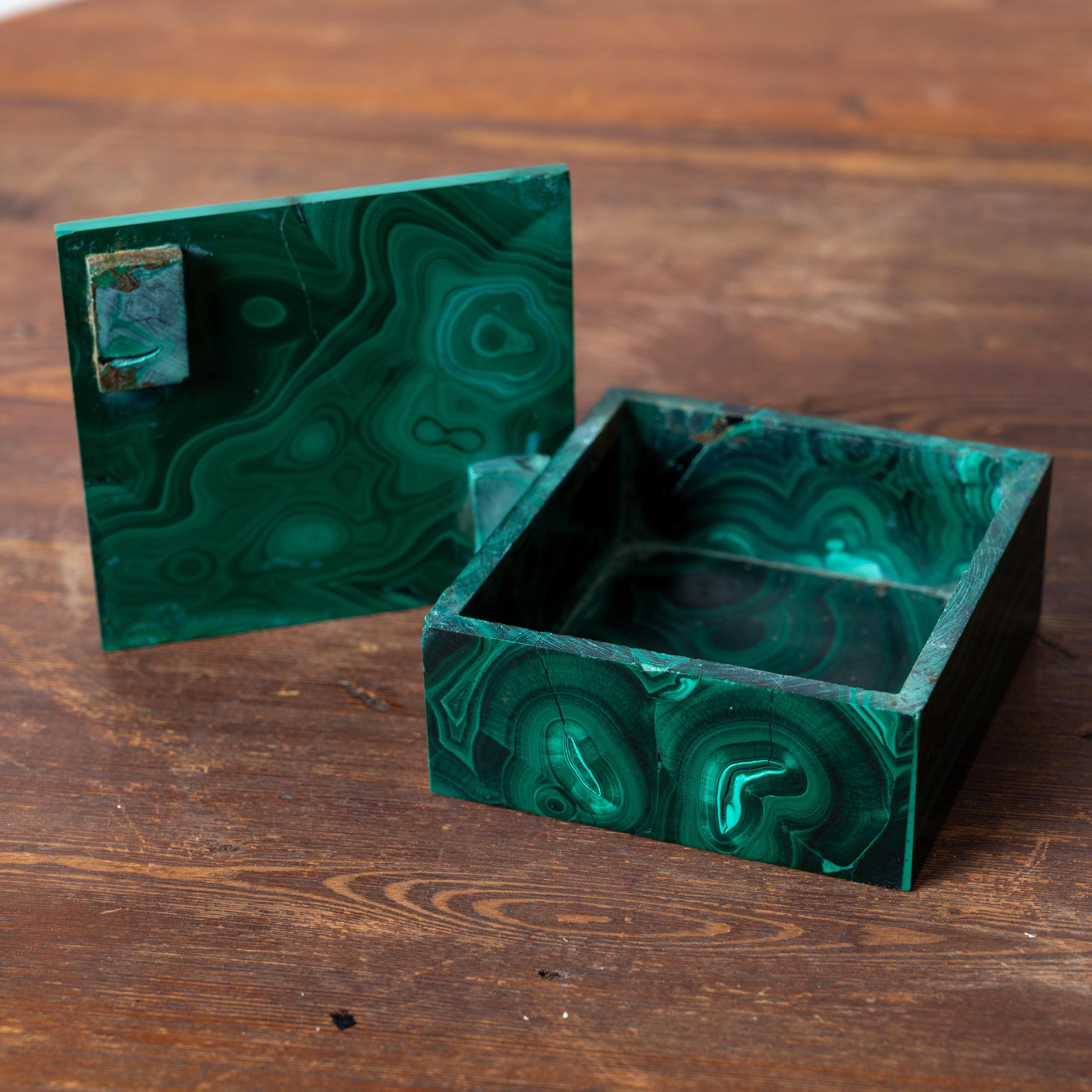 20th Century Malachite Box For Sale