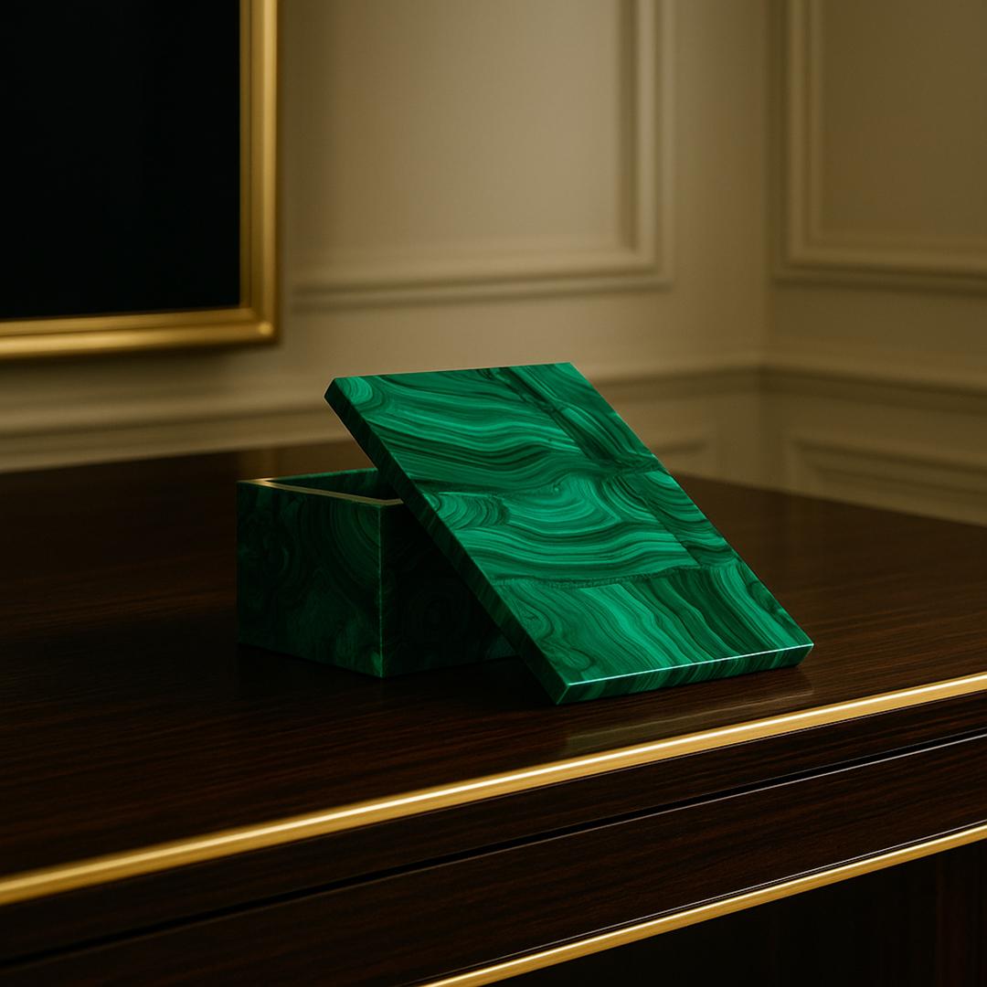 Malachite Box For Sale 3