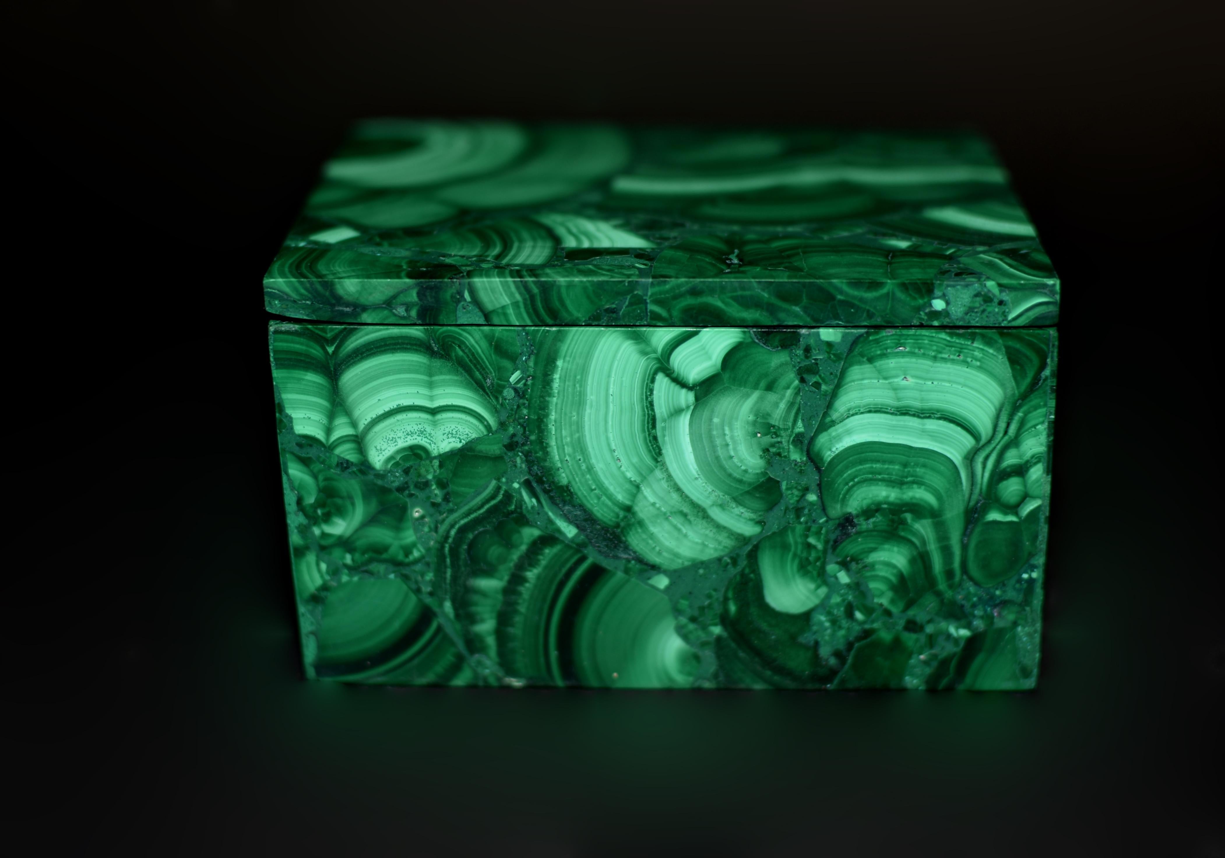 Malachit Box Edelsteinschachtel 4
