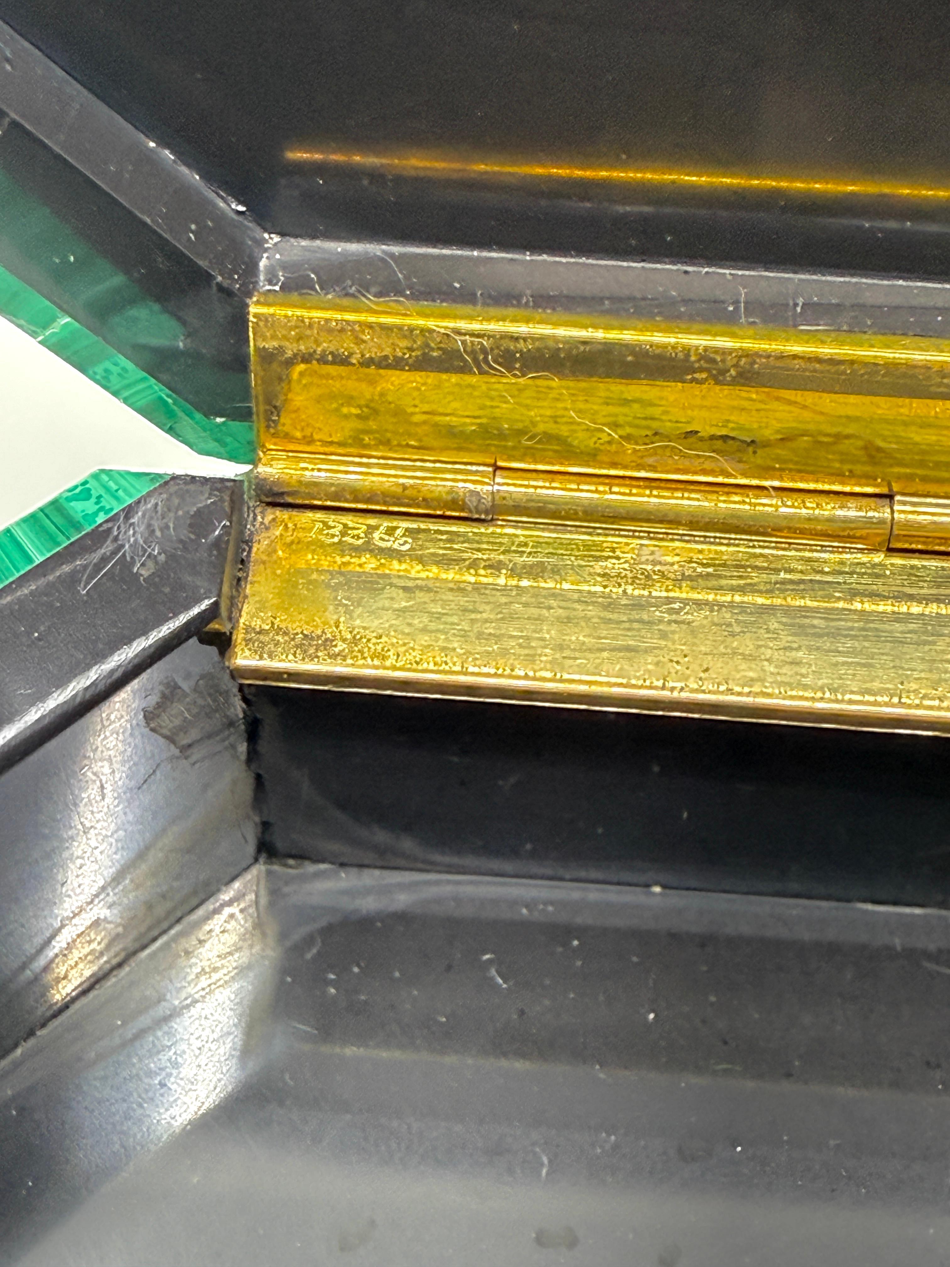 Malachite Box Marked Asprey For Sale 7
