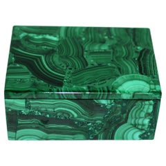 Scatola di malachite Scatola di gemme naturali da 4 pollici