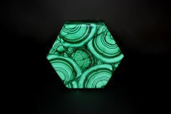 Malachite Box Turkey Tail Hexagonal Box