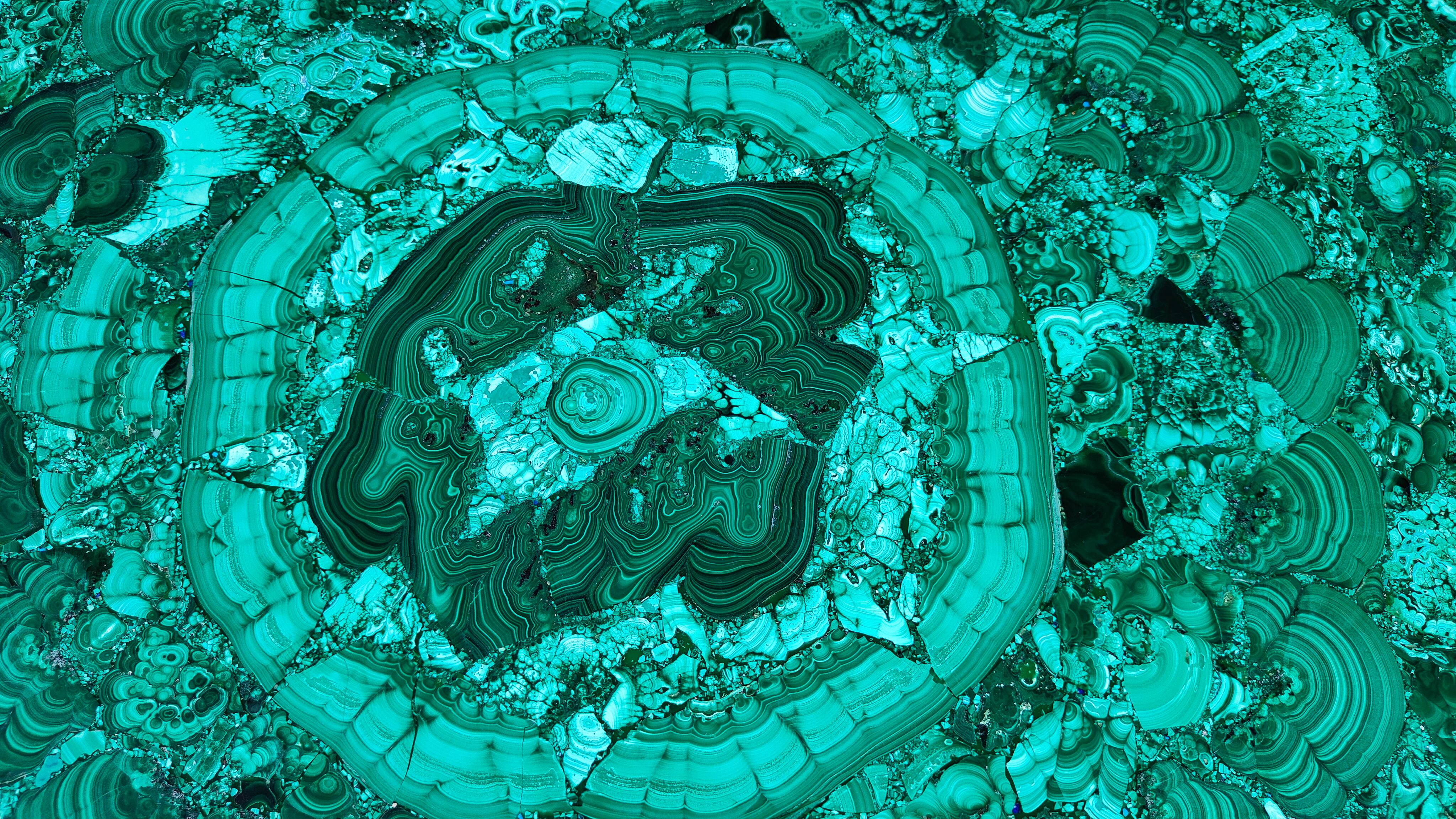 Malachite Cactus Table in the style of René Lalique, 1980s For Sale 6