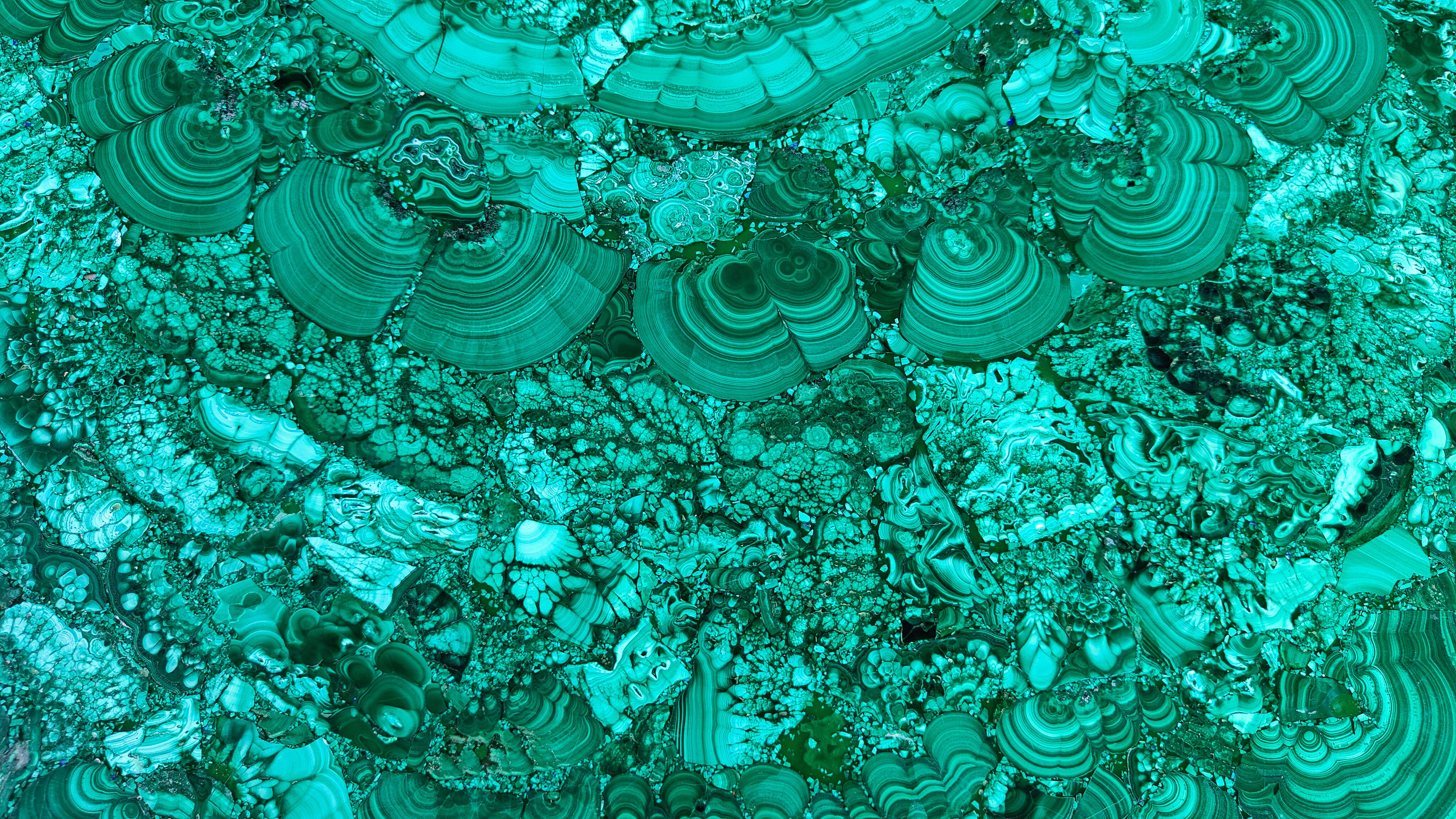 Malachite Cactus Table in the style of René Lalique, 1980s For Sale 7