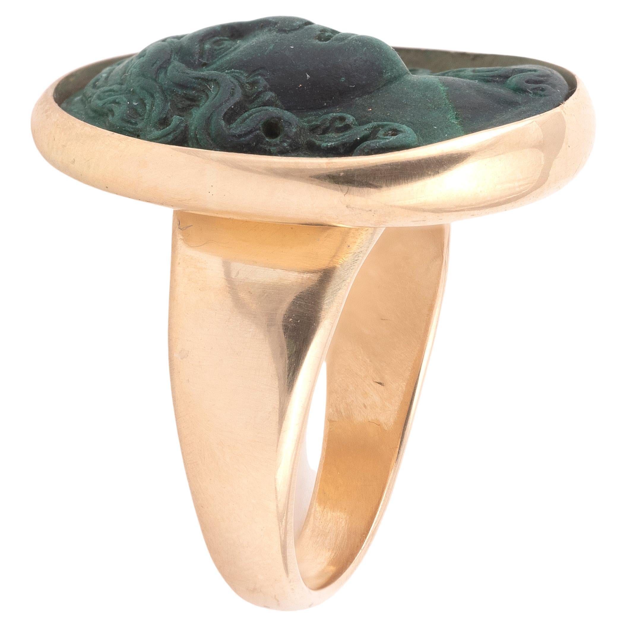 uncut malachite