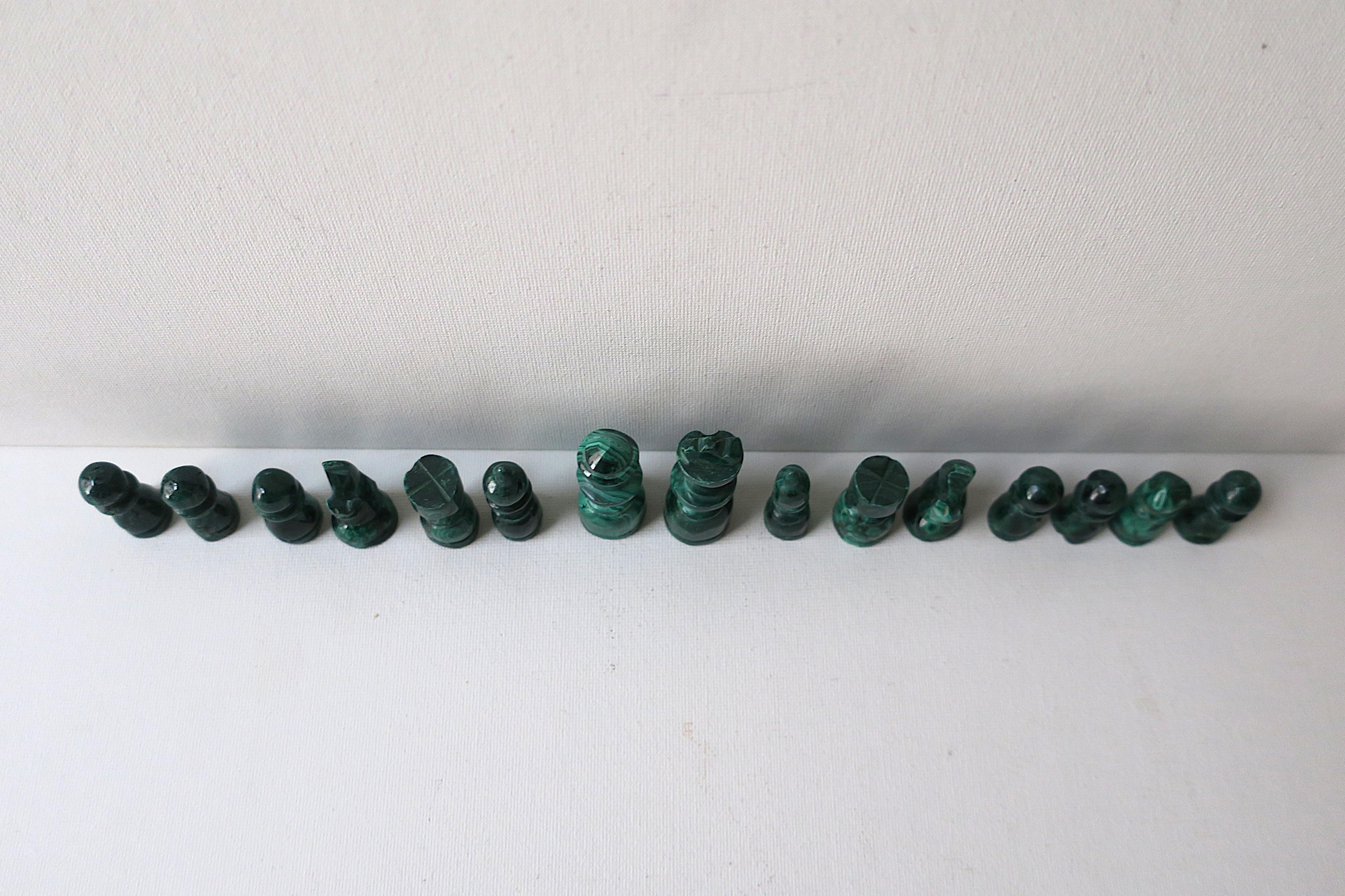 Malachite Chess Pieces For Sale 4