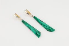Malachite dangle earrings