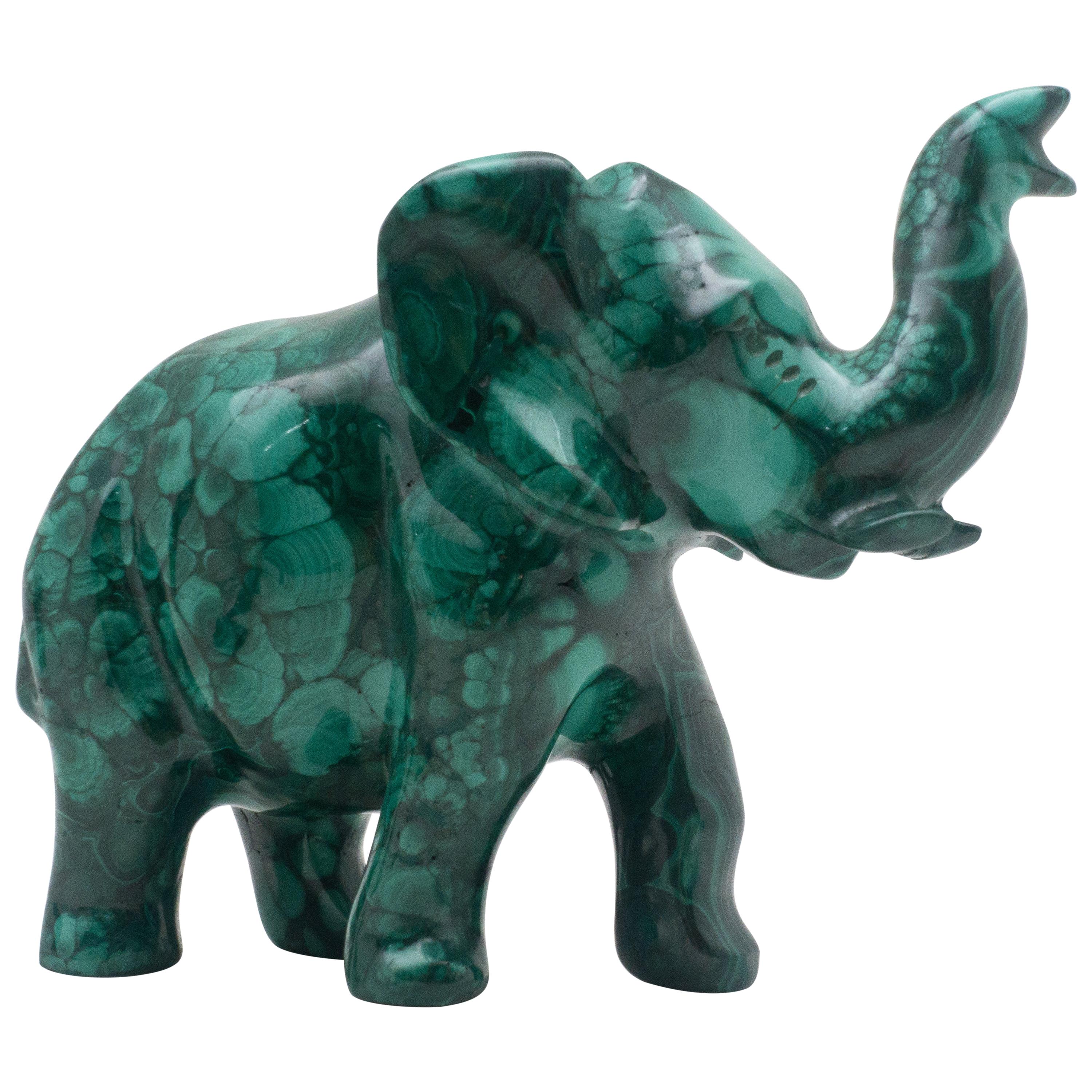malachite sculpture