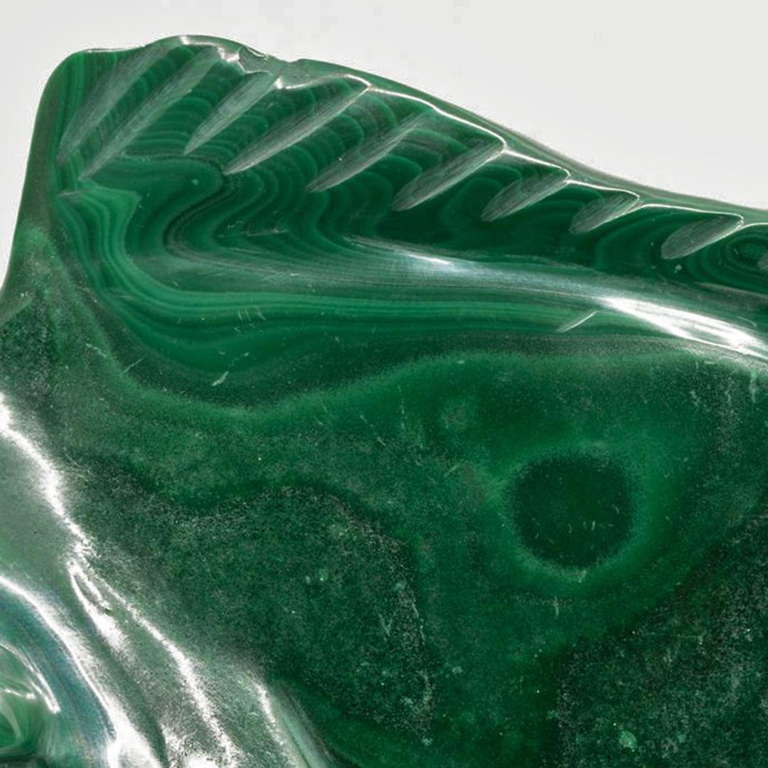 Hand-Carved Malachite Fish For Sale