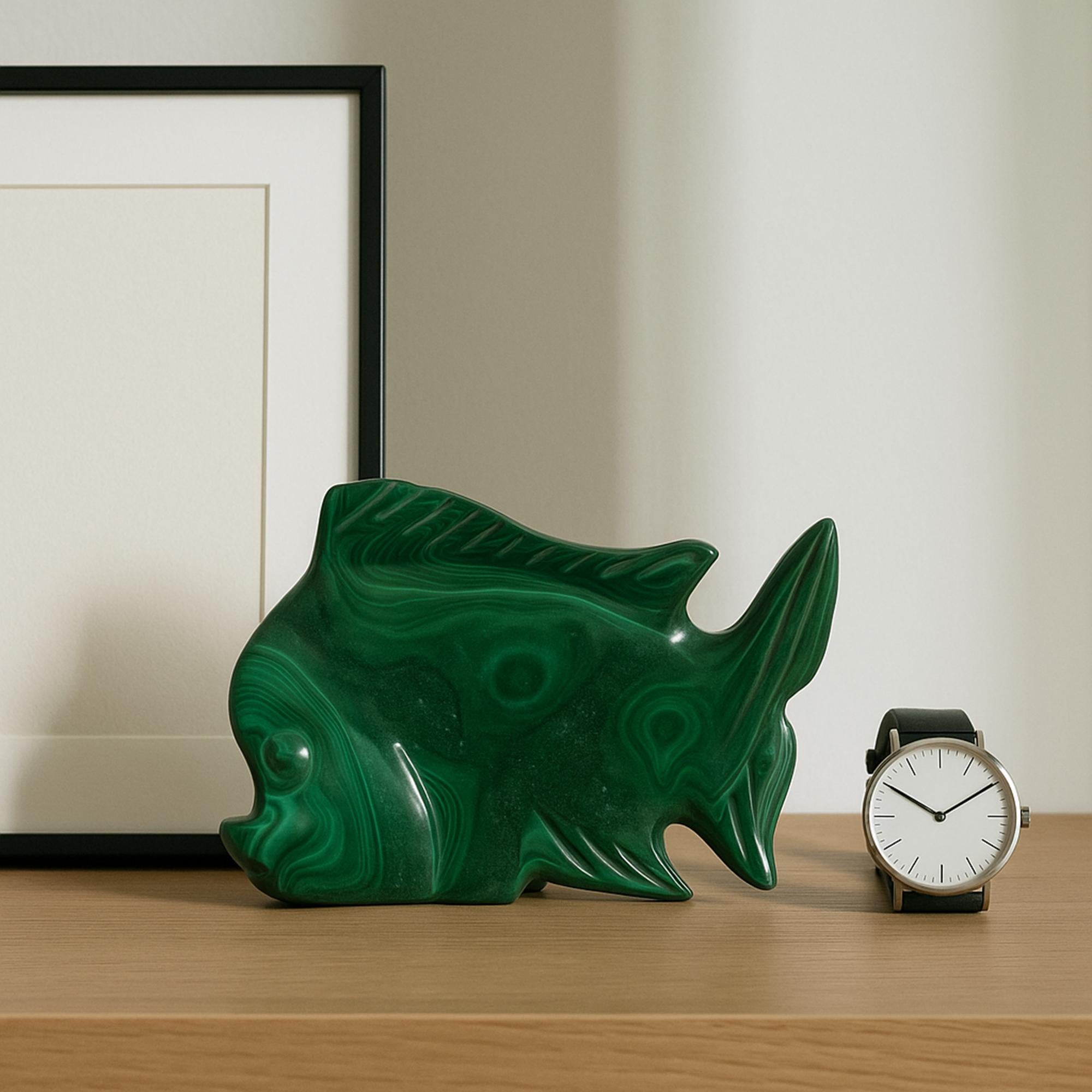 Malachite Fish In New Condition For Sale In New York, NY