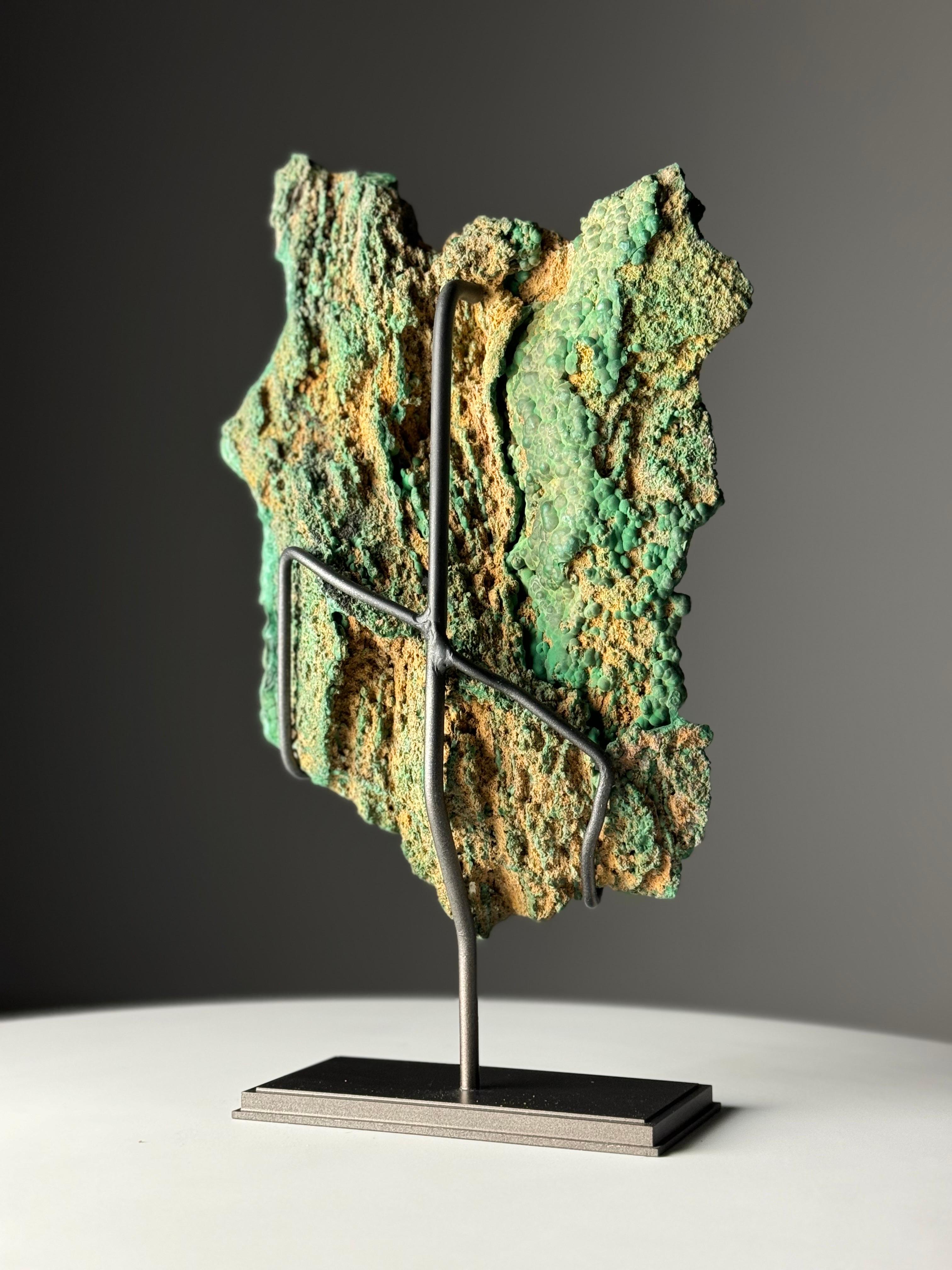 Other Malachite Freeform on stand For Sale