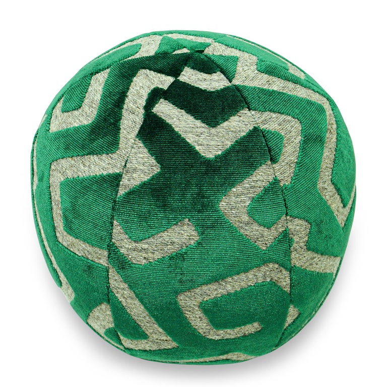 Malachite Green Ball Pillow In New Condition For Sale In Greenwich, CT