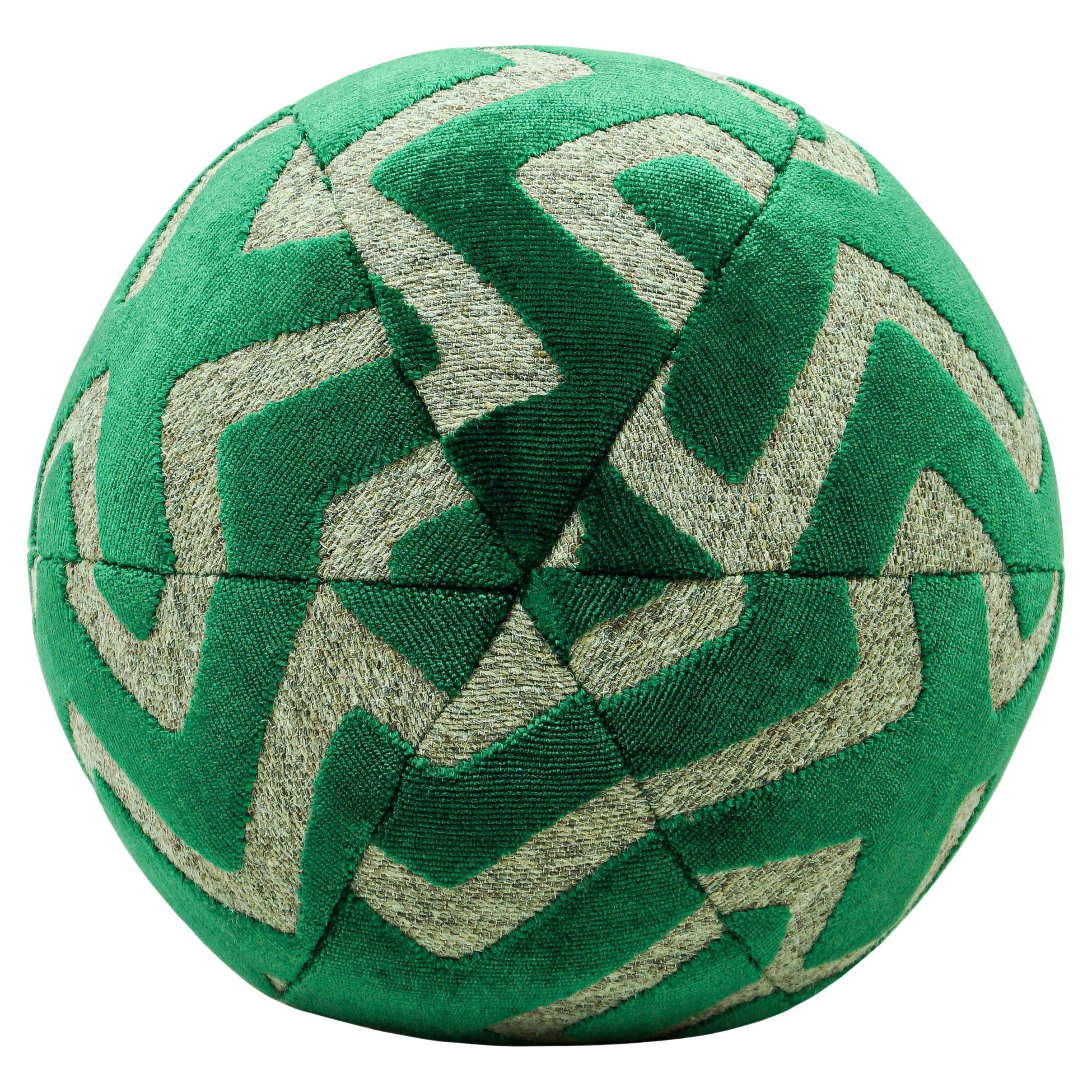 Malachite Green Ball Pillow