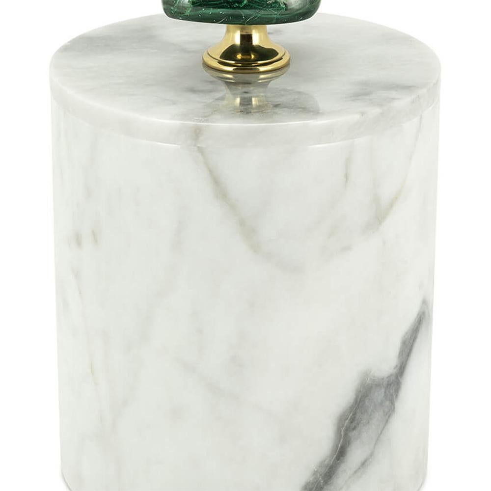 Hand-Crafted Malachite High Box