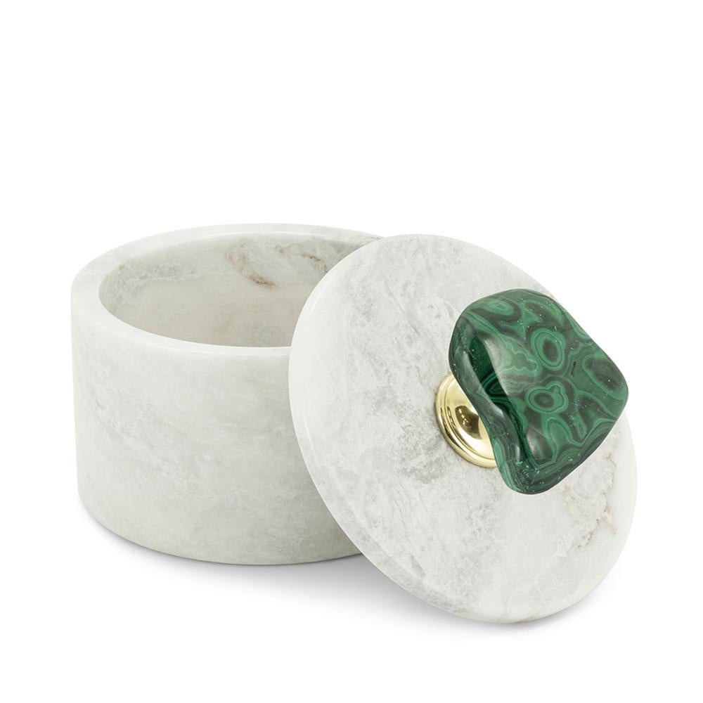 Contemporary Malachite Medium Box