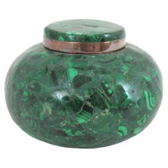 Boîte à bijoux ou à bibelots en malachite, années 1950