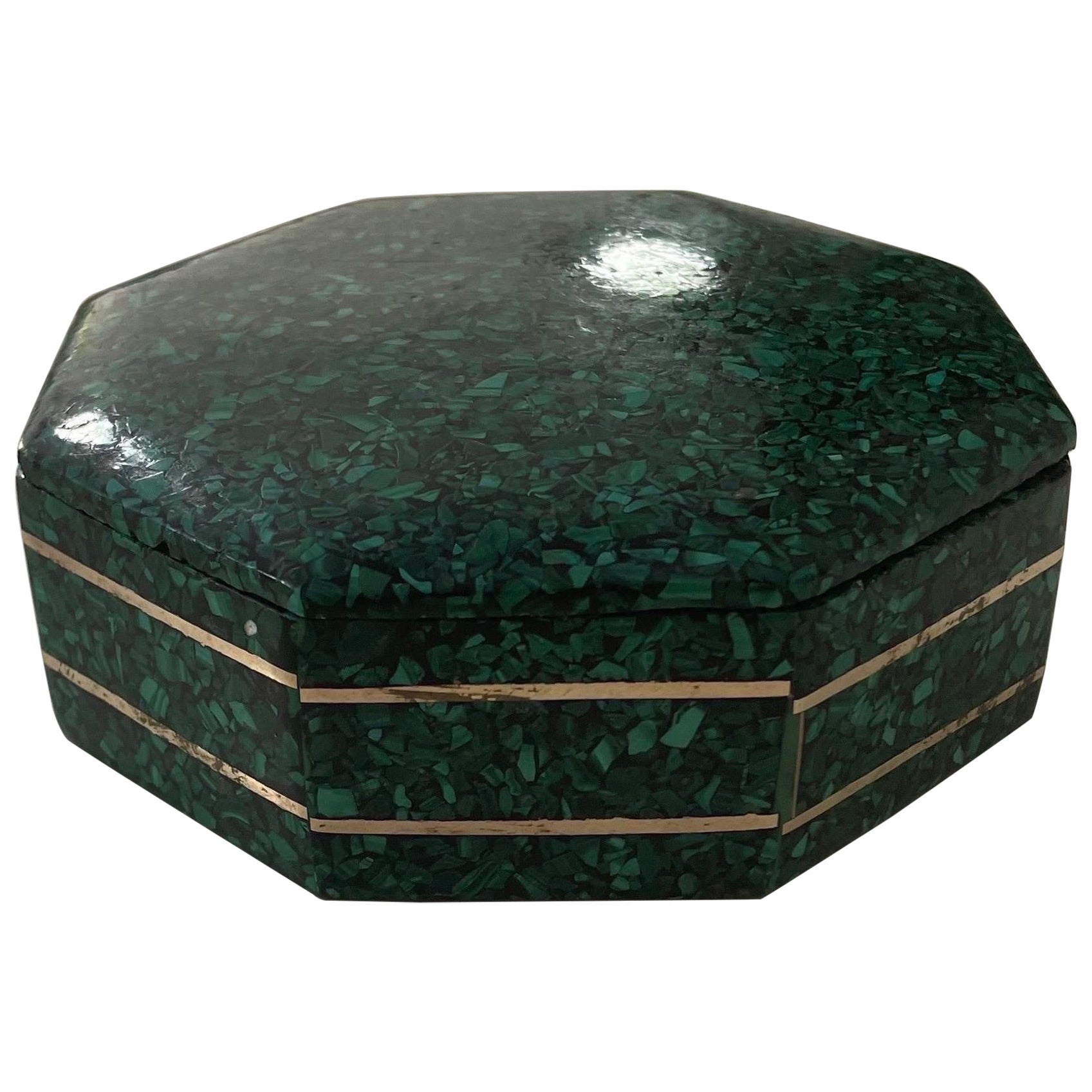 Malachite Octagonal Box