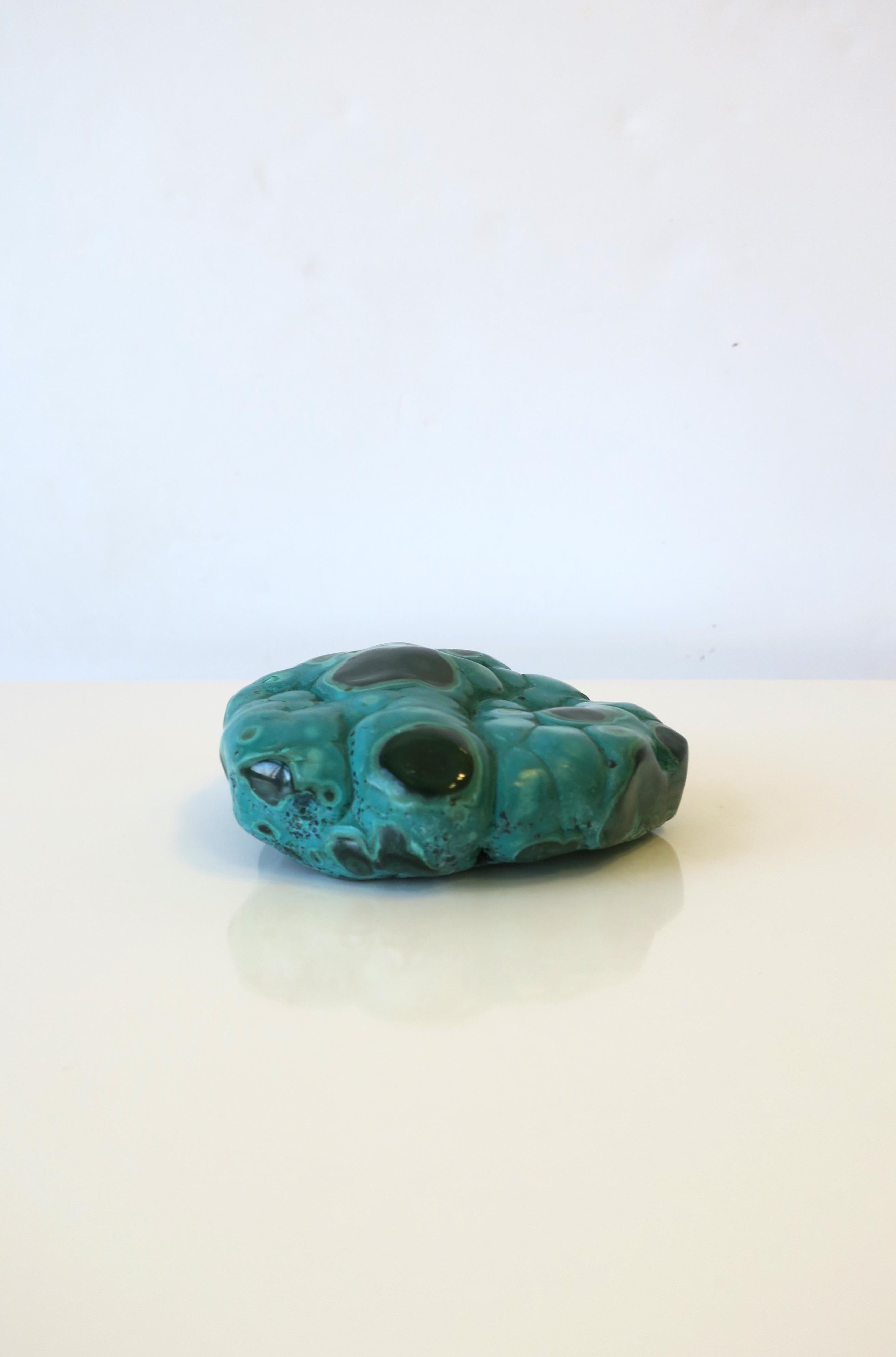 Green Malachite Paperweight or Decorative Object For Sale 5