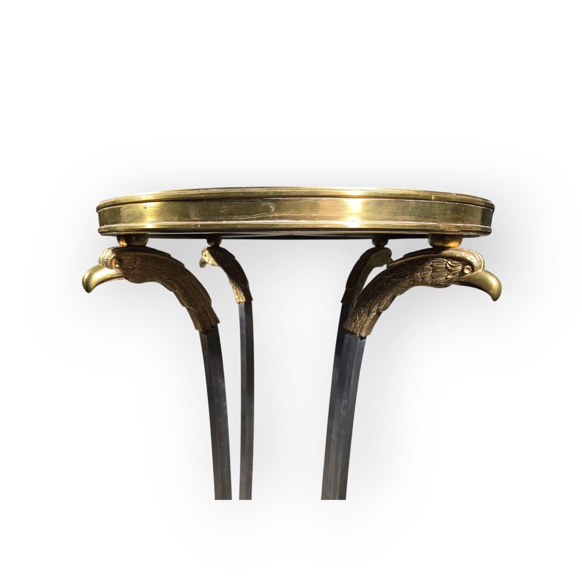 Malachite Pedestal, 1950s TABLE In Good Condition For Sale In Madrid, ES