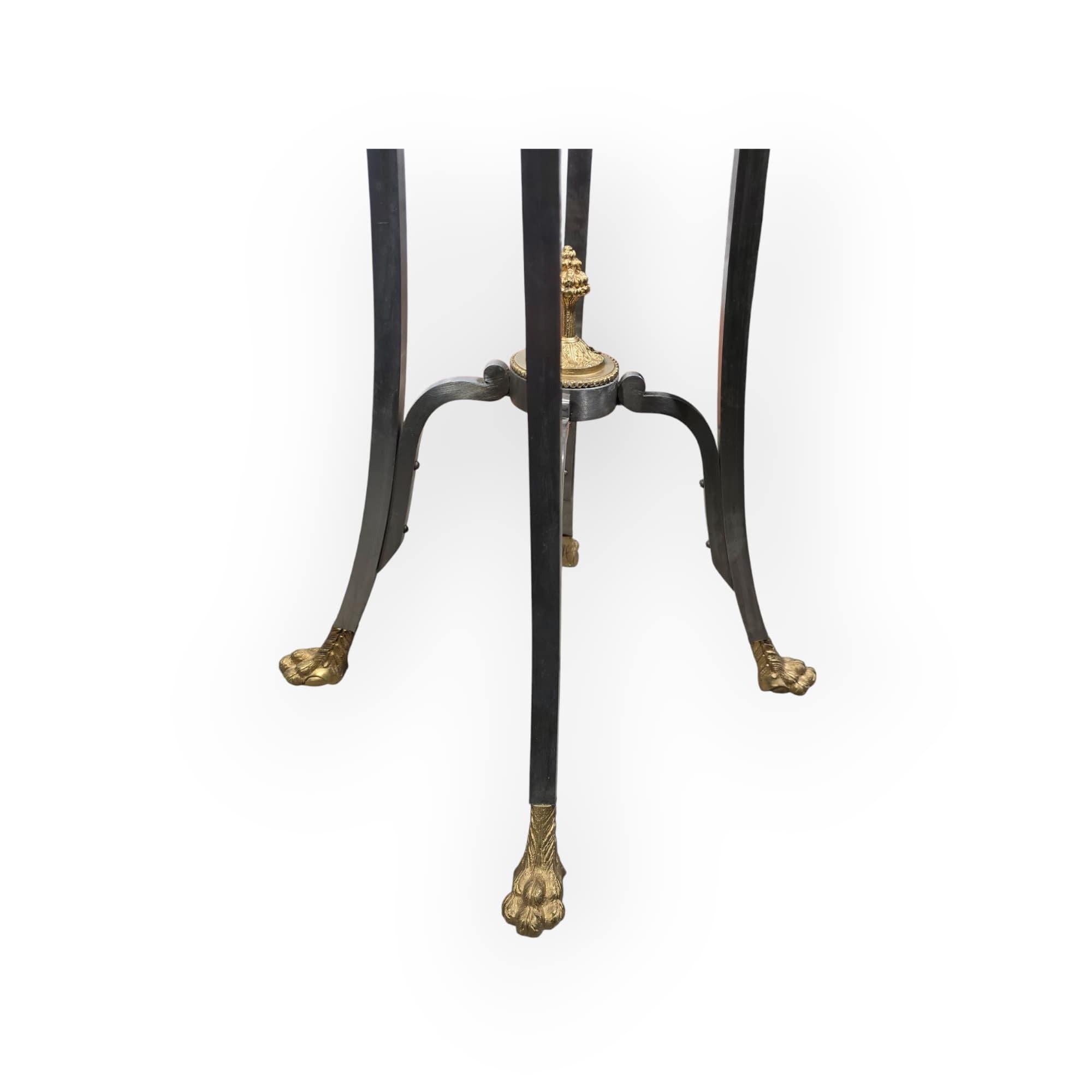 Mid-20th Century Malachite Pedestal, 1950s TABLE For Sale