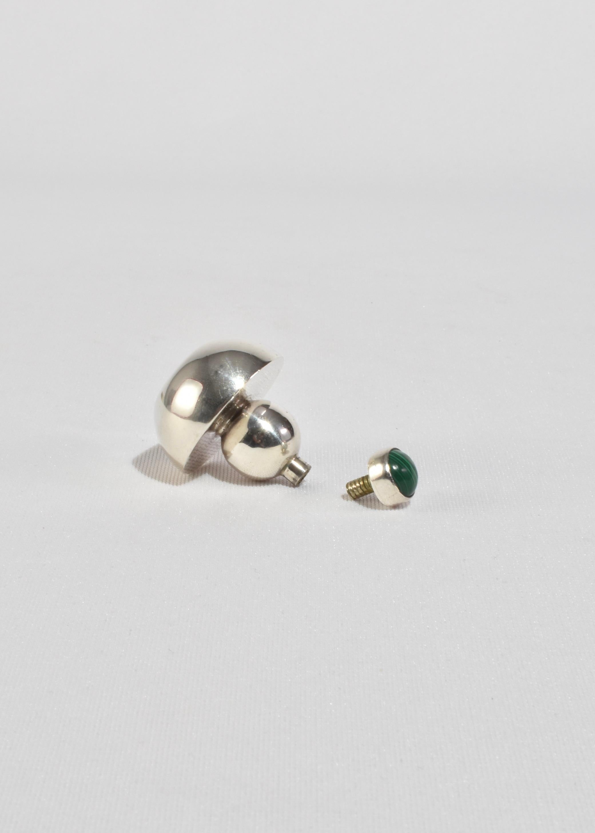 XX secolo Bottiglia di profumo in malachite in vendita