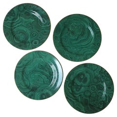 Piatti in porcellana Malachite, set da 4