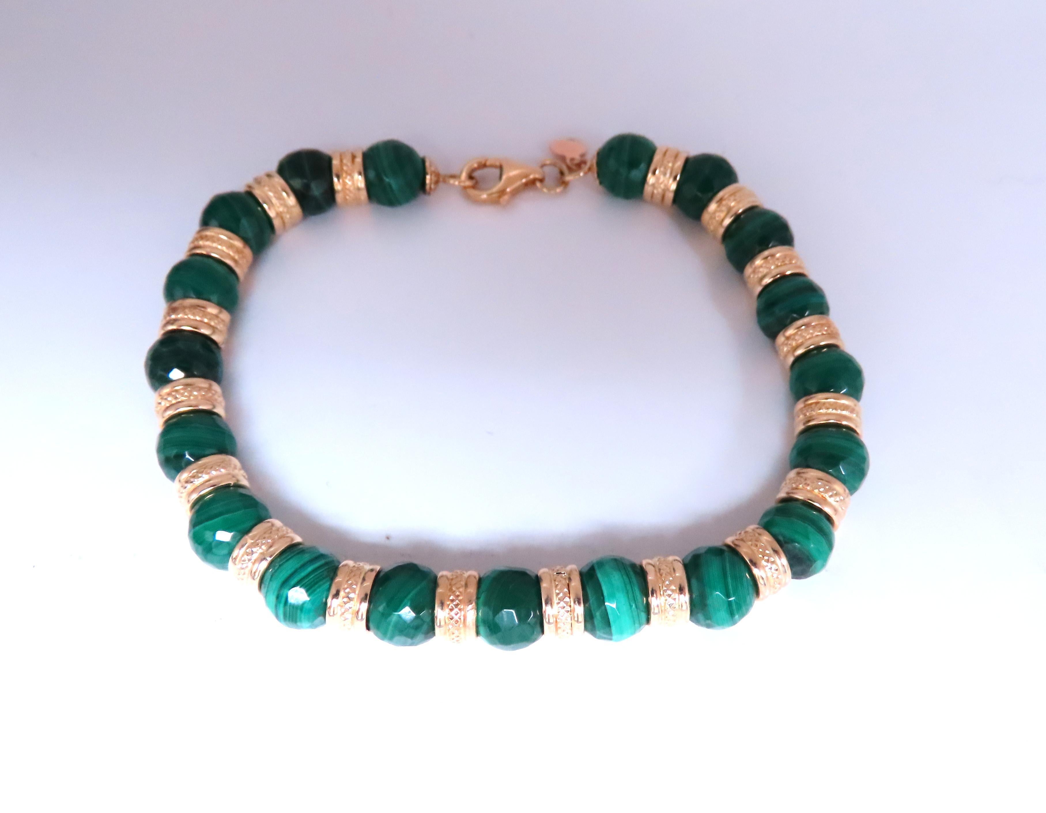 De las mujeres Pulsera Redonda Malaquita 14kt 12464 en venta