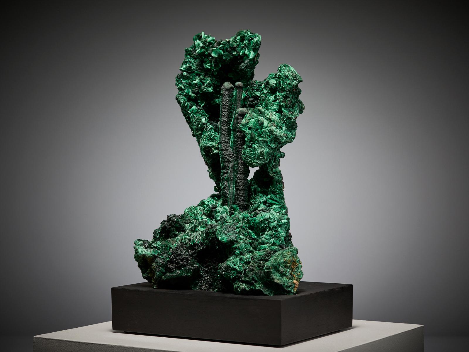 Cristallo Malachite sculpture in vendita