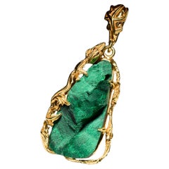 Collier en argent de style Art Nouveau en cristal naturel brut cadeau pour femme