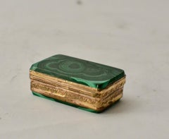Tabacchiera in malachite