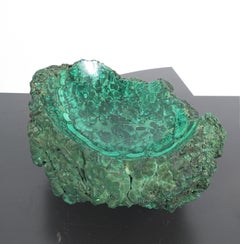 Malachite Specimen Bowl Catch-All Vide Poche, circa 1960