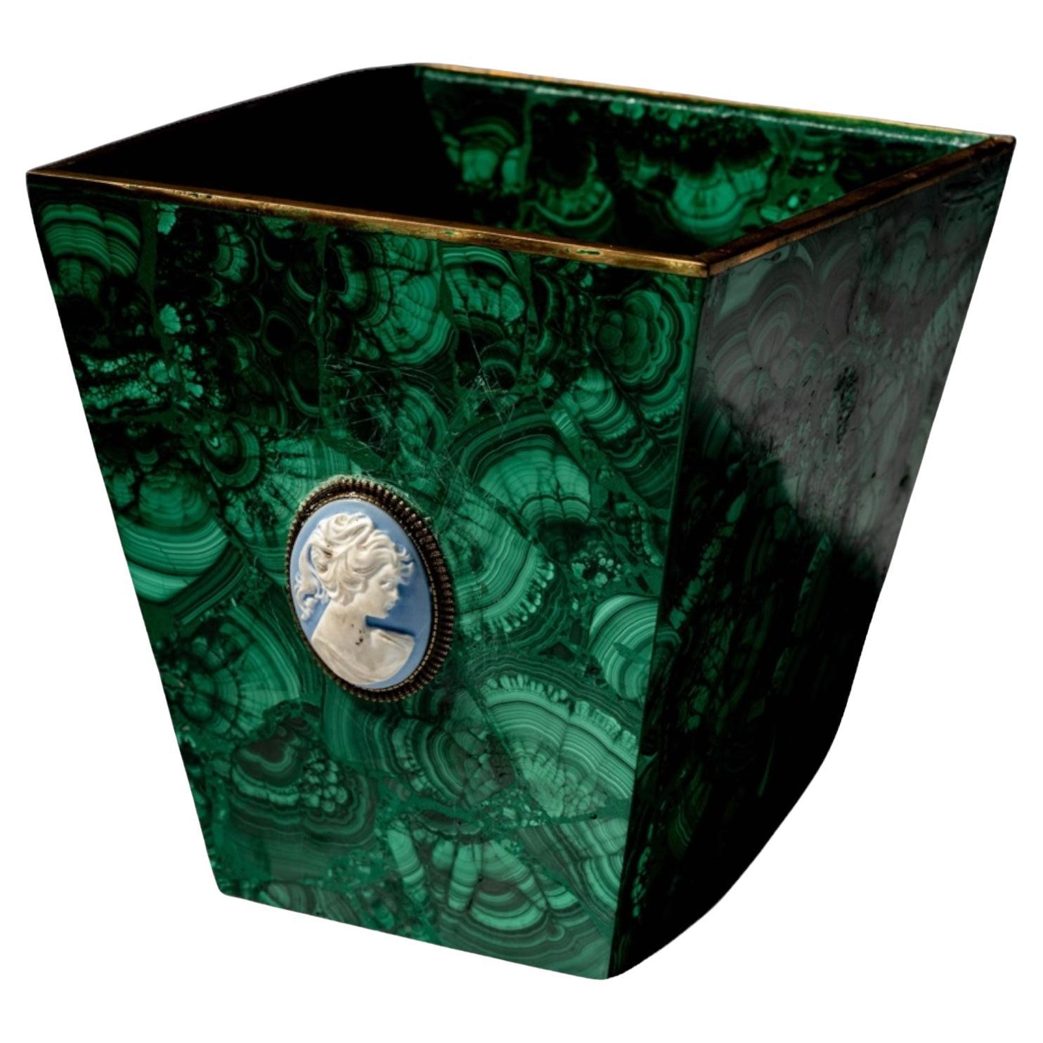 Malachite Square Planter