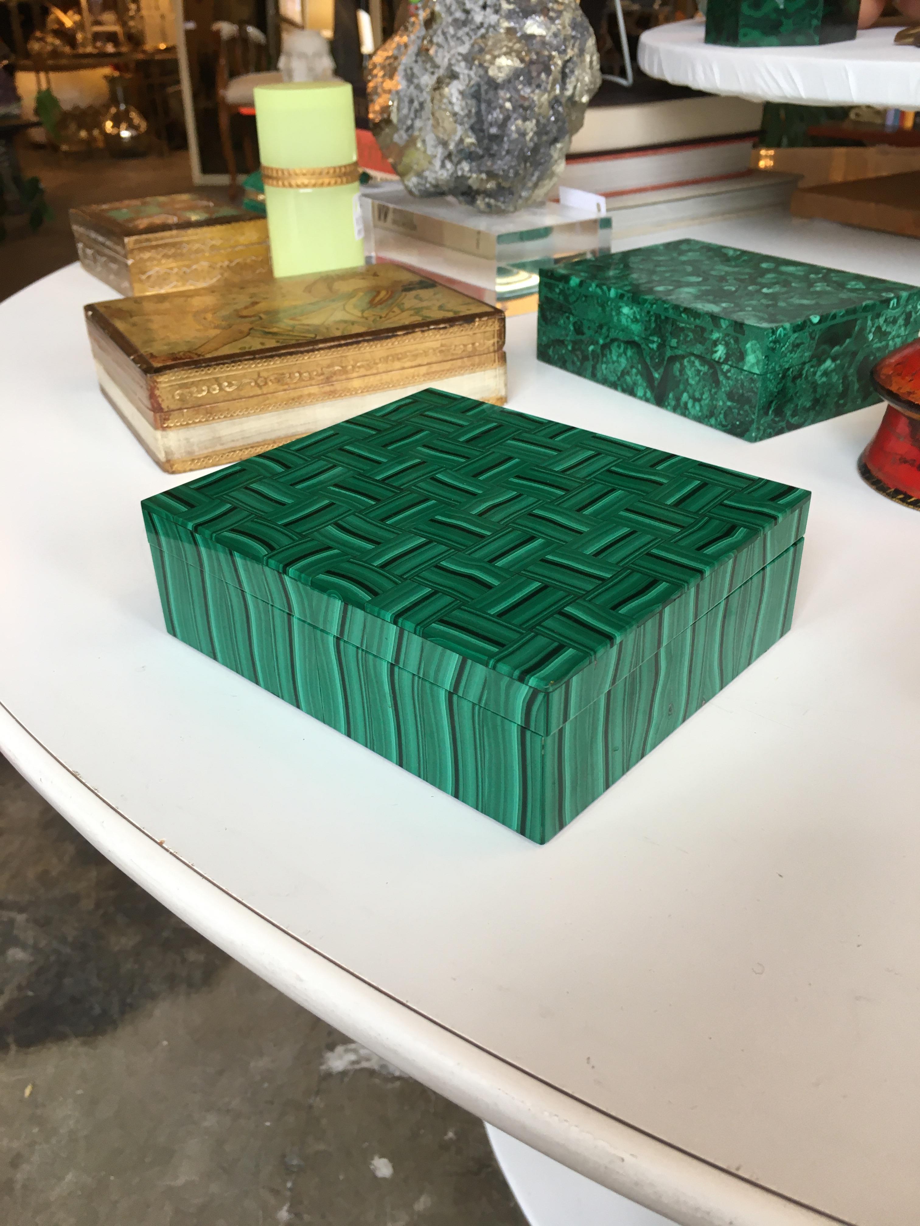 Malachite Tessellated Box 1