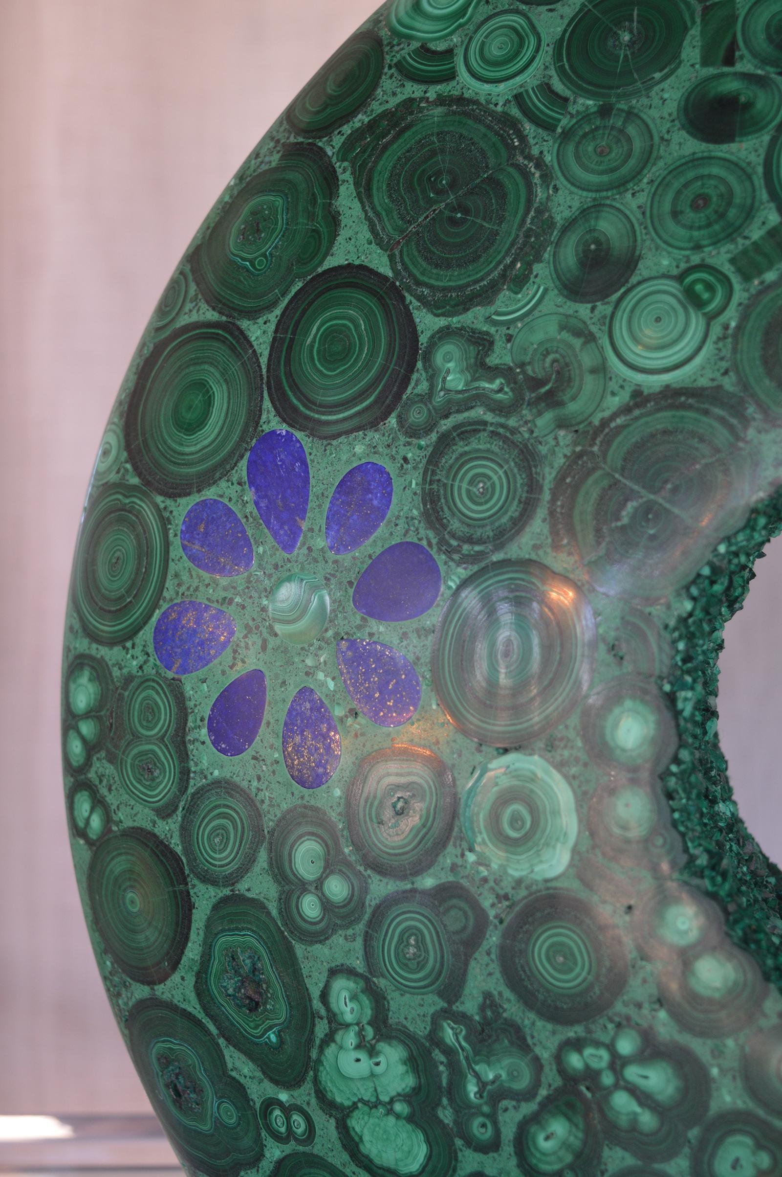Contemporary Malachite Vase